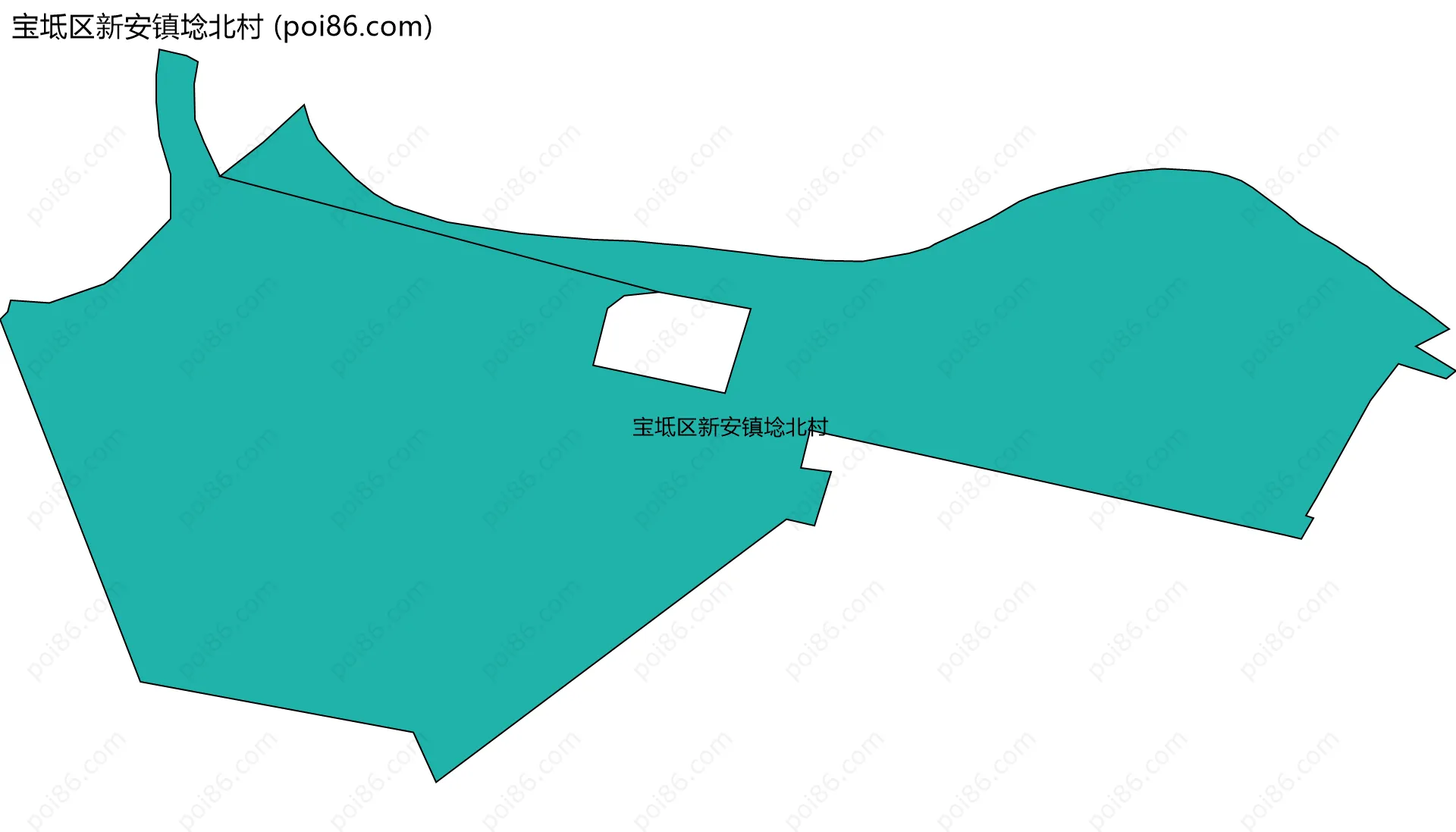宝坻区新安镇埝北村边界地图