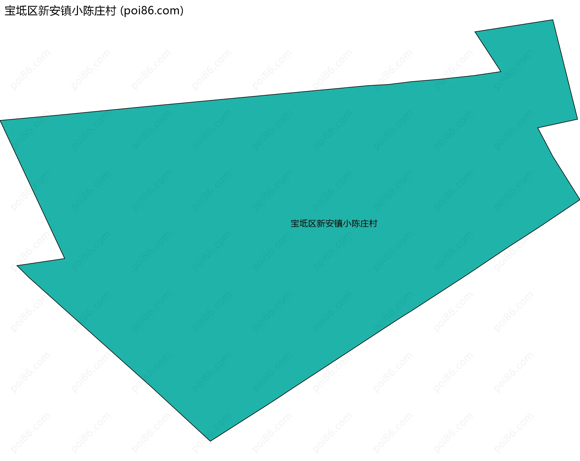宝坻区新安镇小陈庄村边界地图