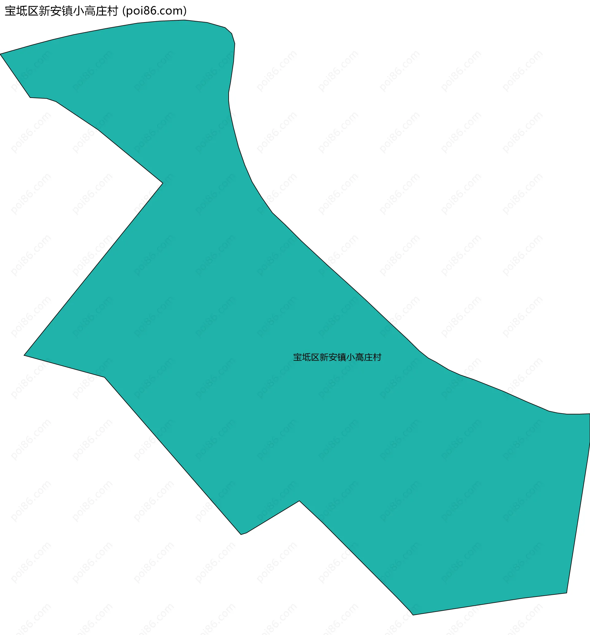 宝坻区新安镇小高庄村边界地图
