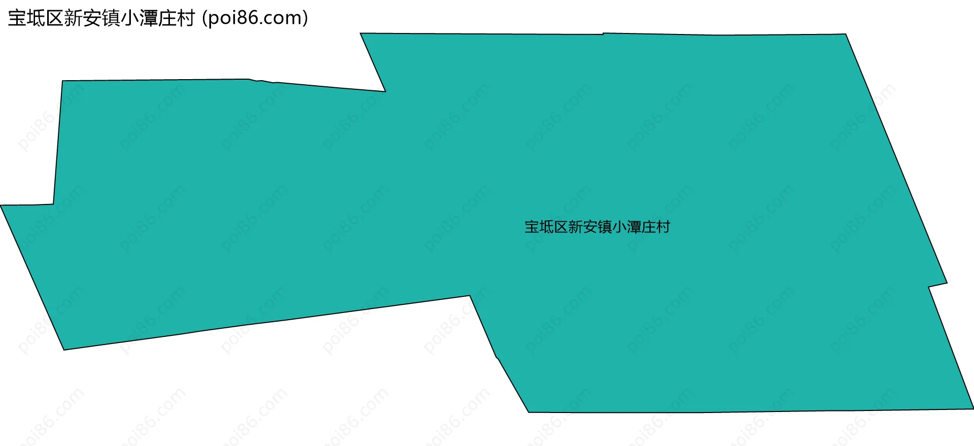 宝坻区新安镇小潭庄村边界地图