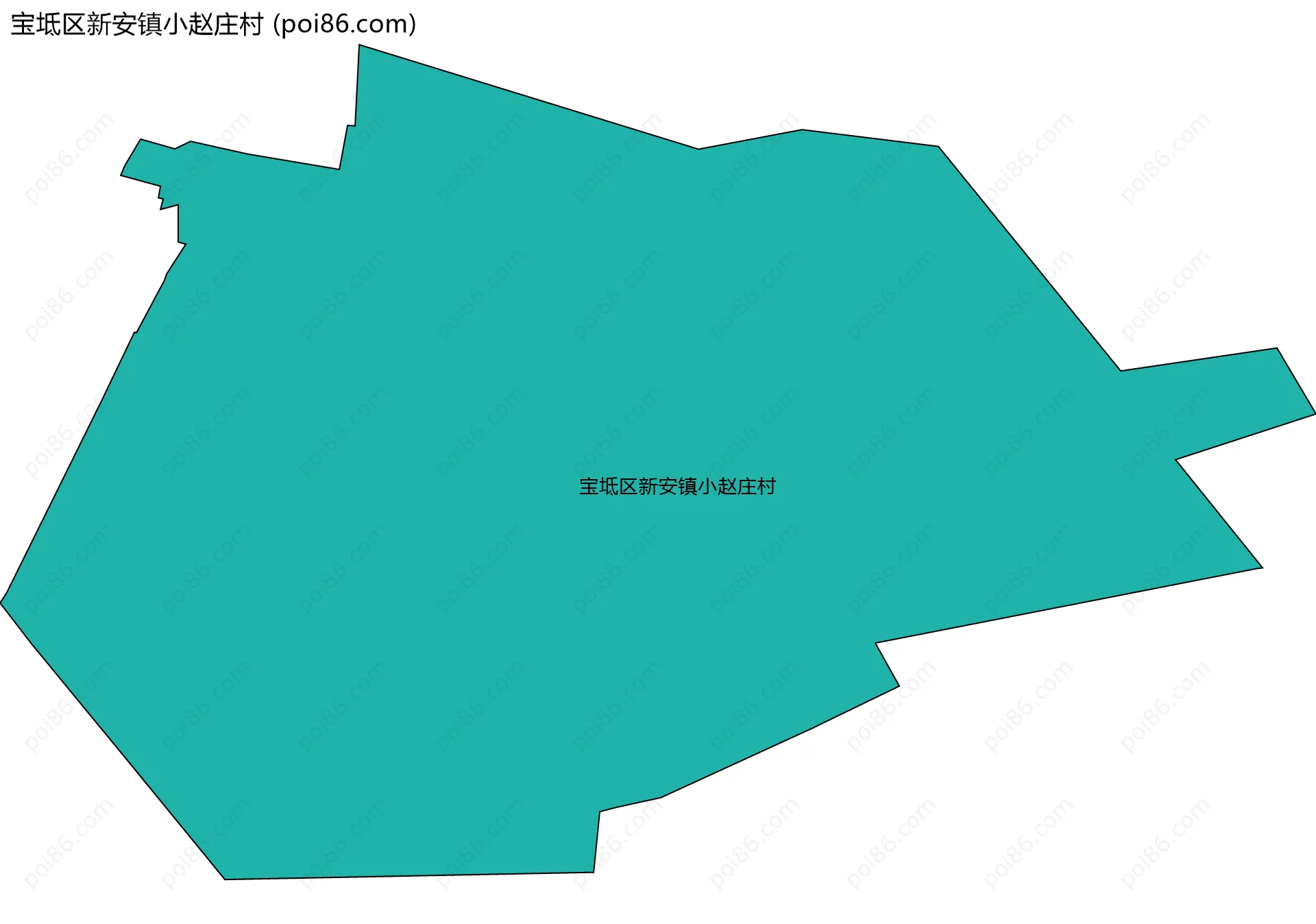 宝坻区新安镇小赵庄村边界地图