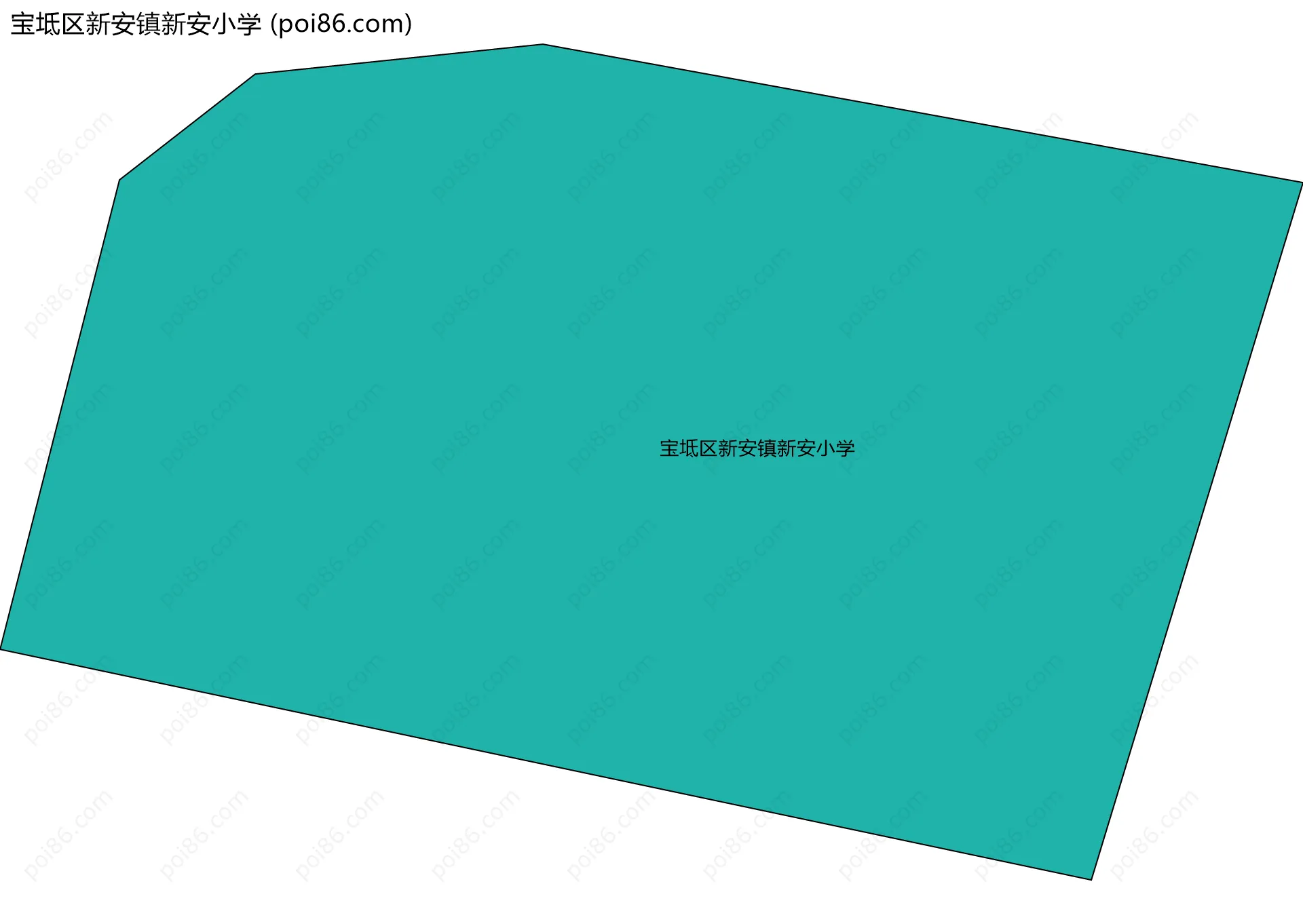 宝坻区新安镇新安小学边界地图