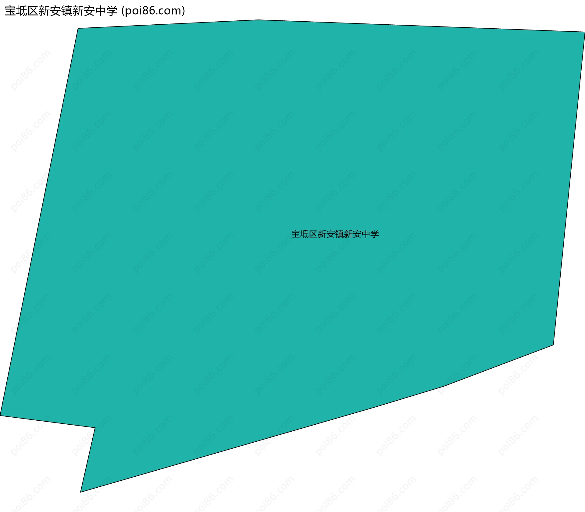 宝坻区新安镇新安中学边界地图
