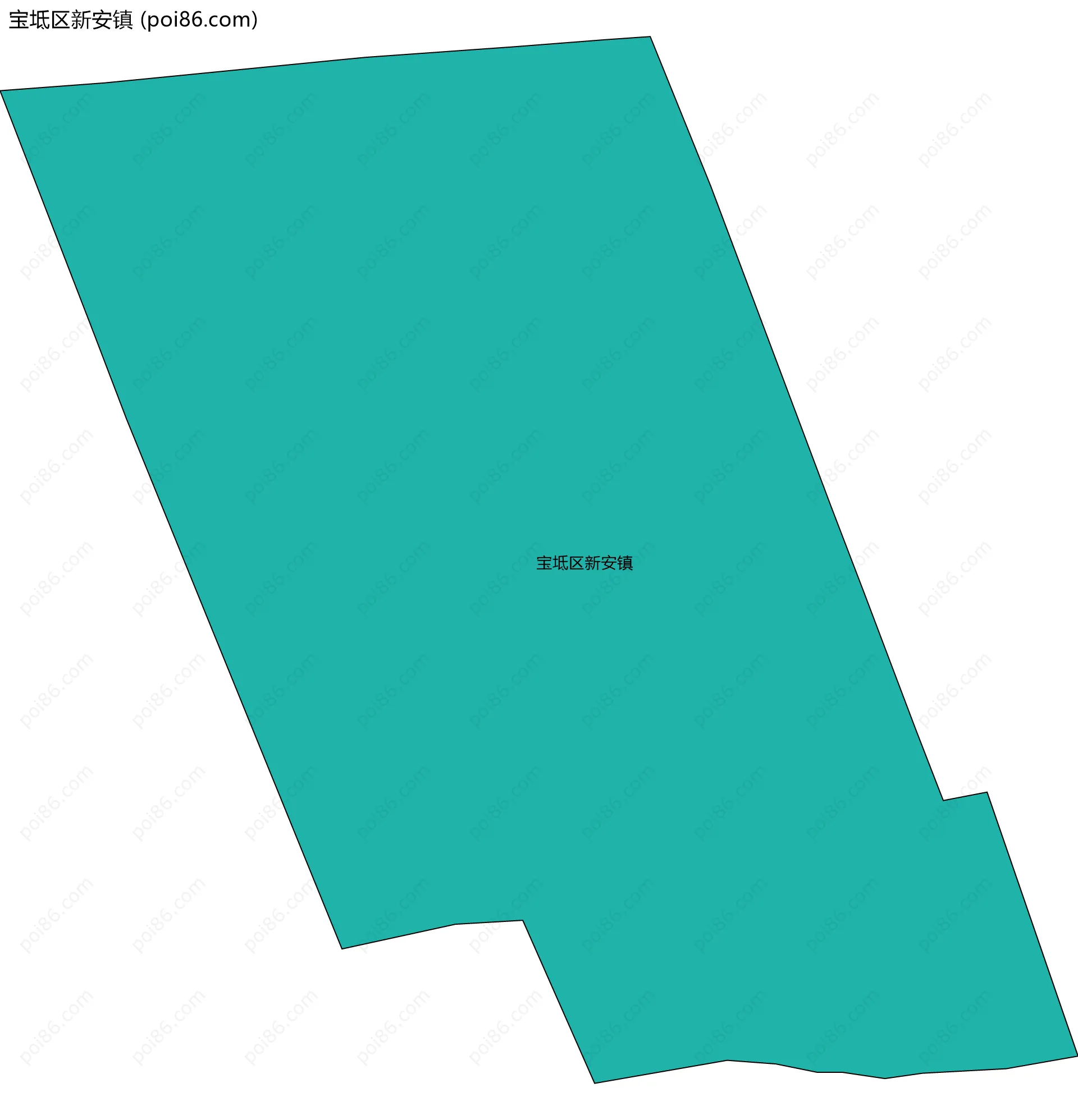 宝坻区新安镇边界地图