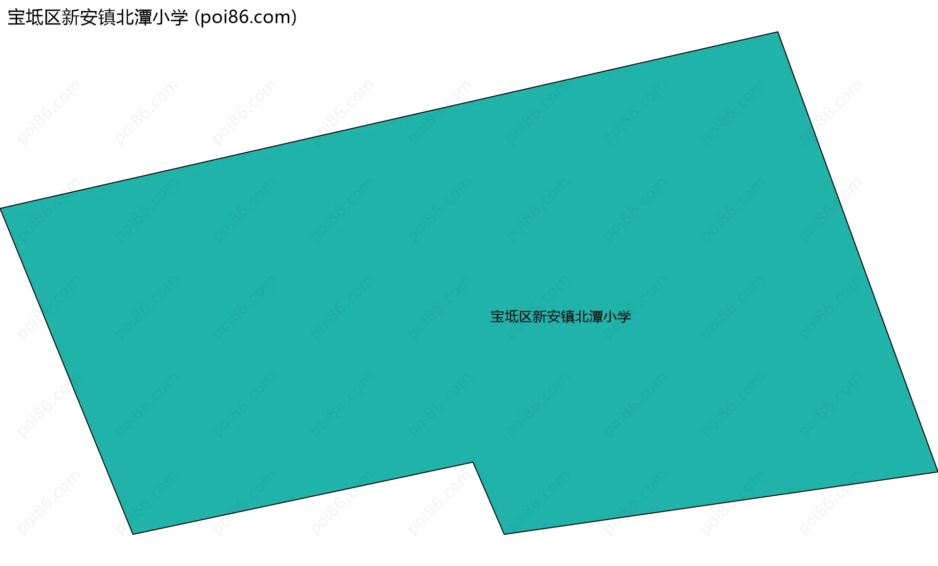 宝坻区新安镇北潭小学边界地图