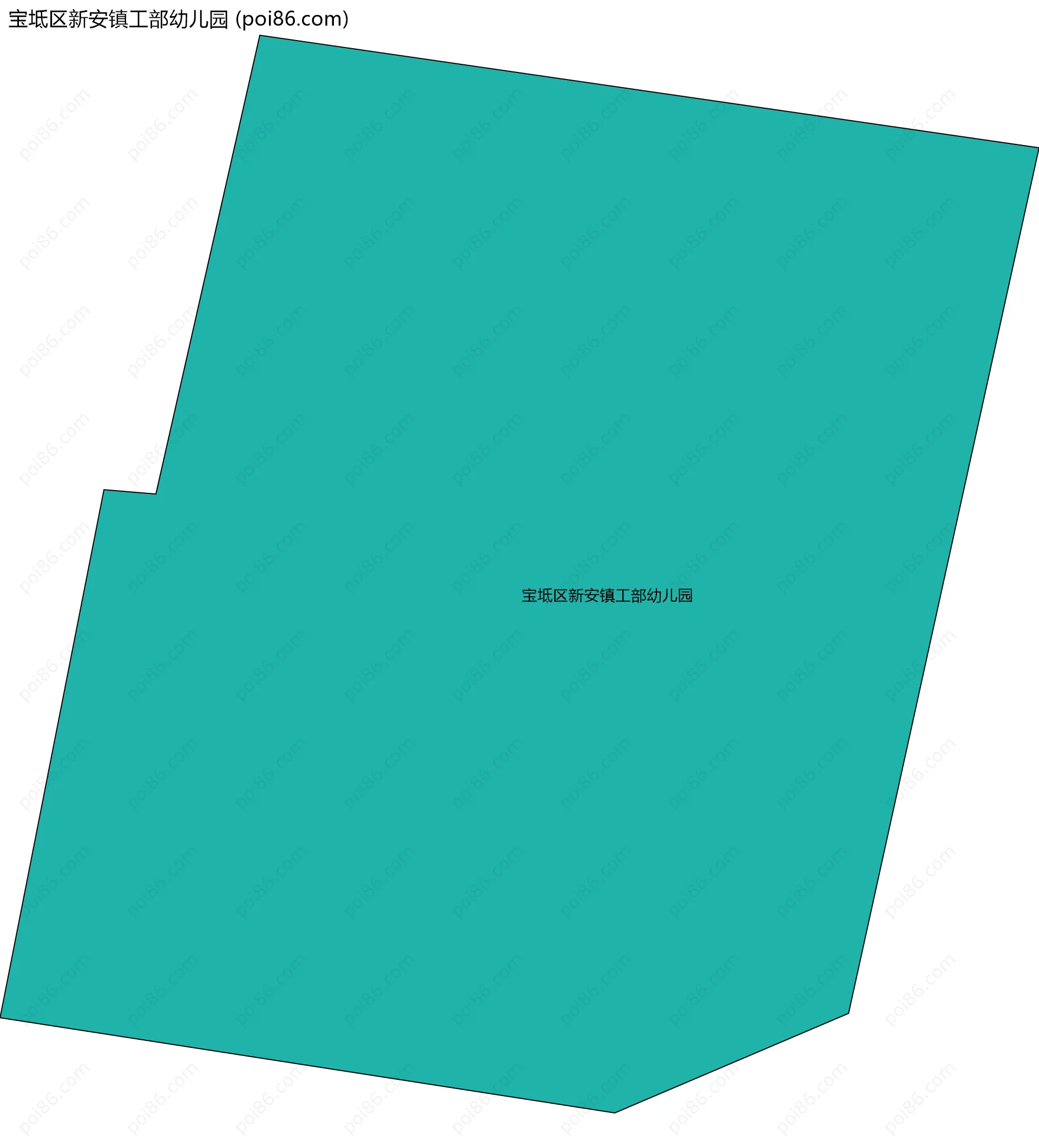 宝坻区新安镇工部幼儿园边界地图