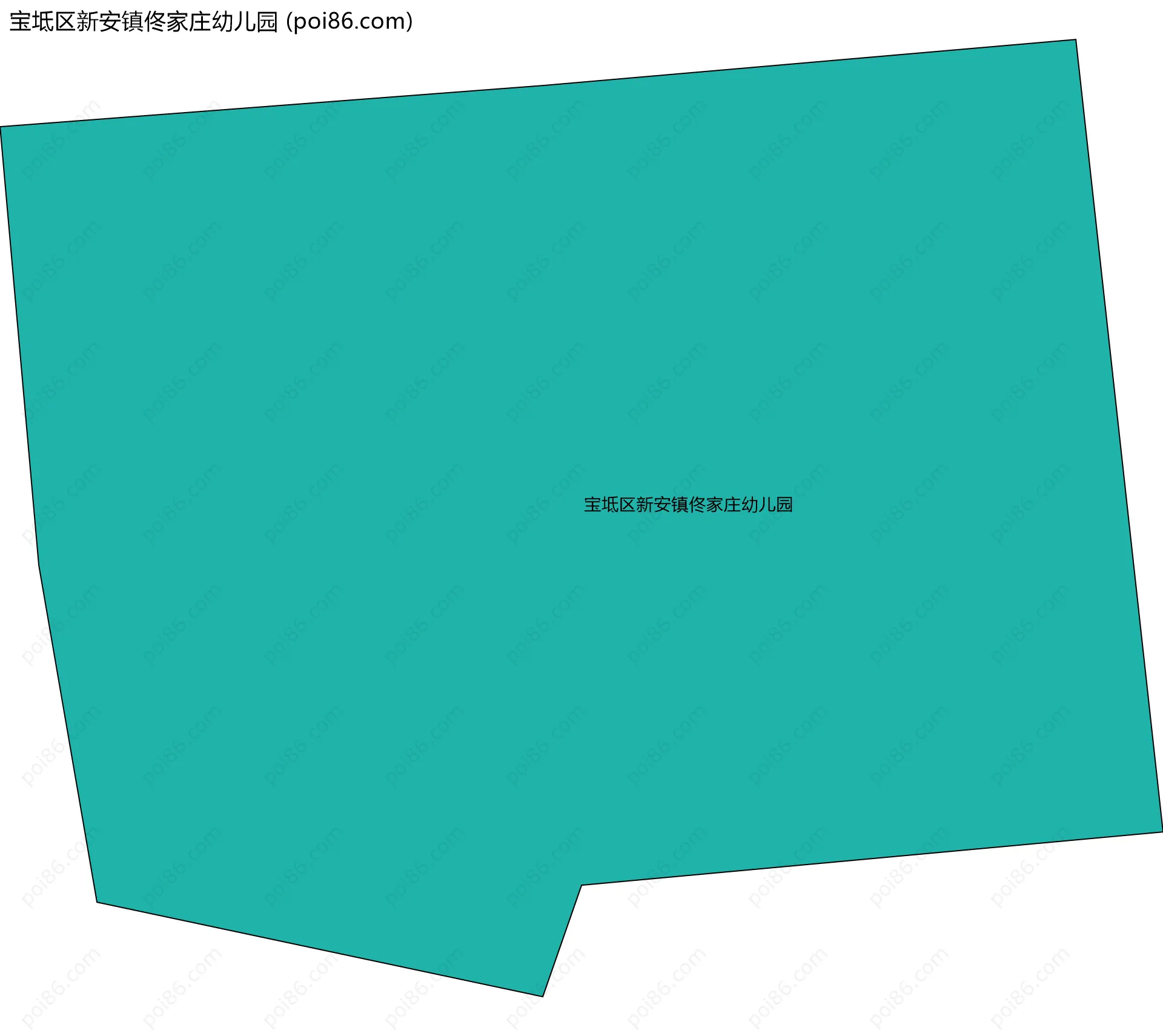 宝坻区新安镇佟家庄幼儿园边界地图