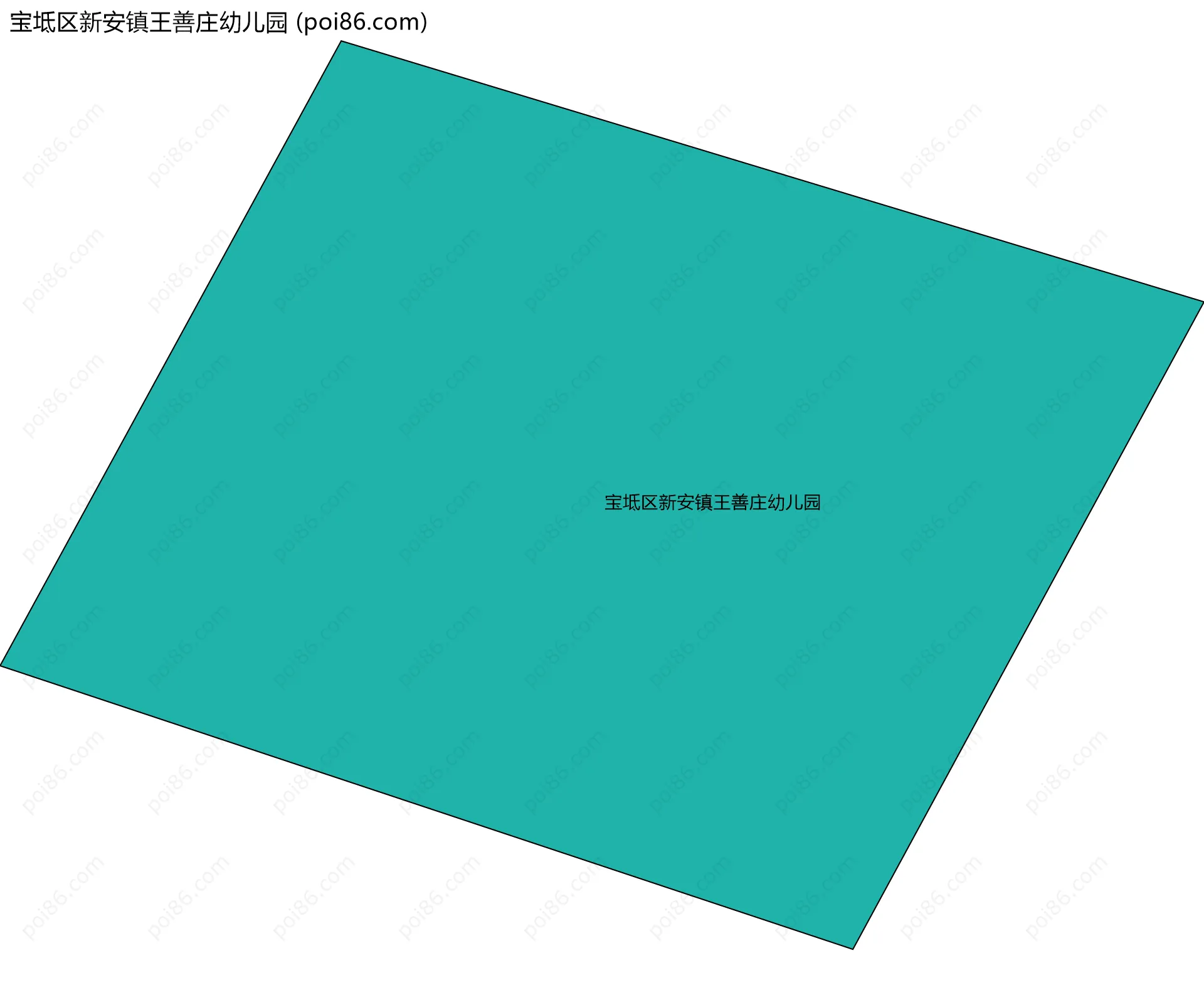 宝坻区新安镇王善庄幼儿园边界地图