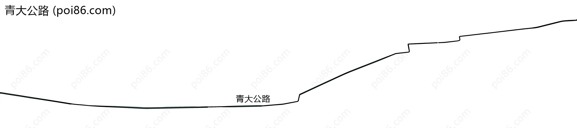 青大公路边界地图