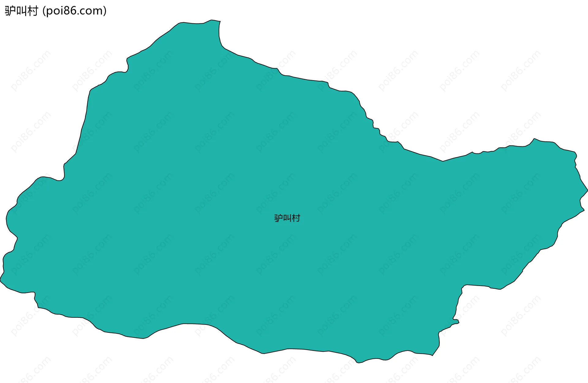 驴叫村边界地图