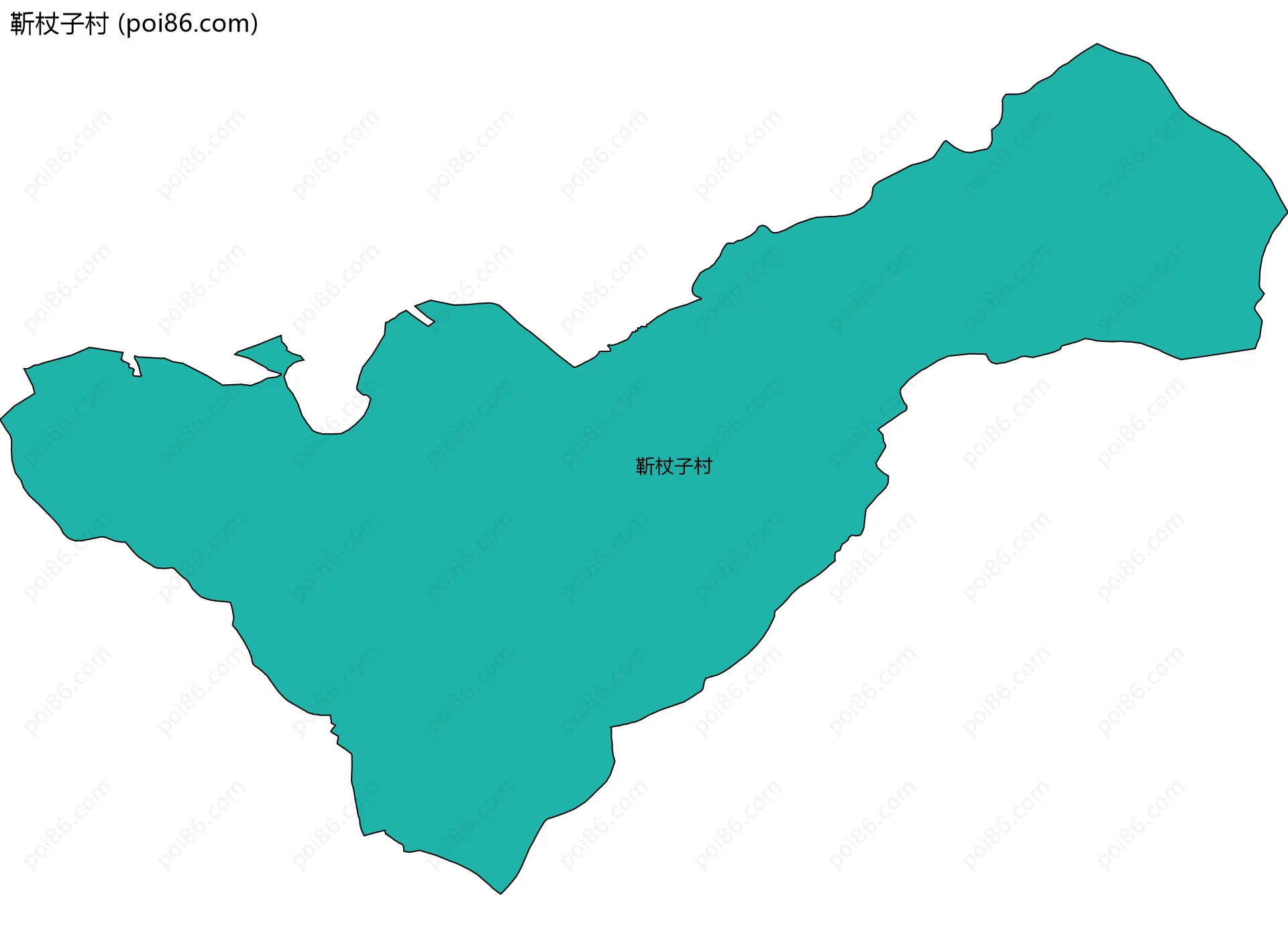 靳杖子村边界地图