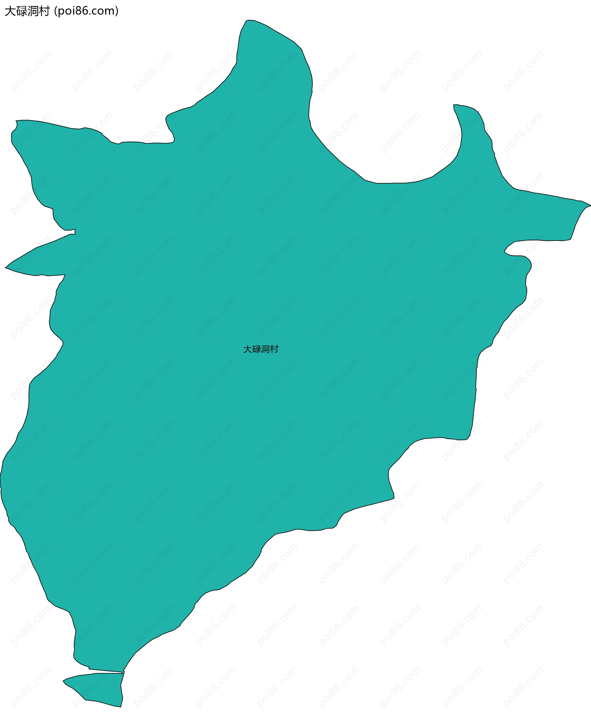 大碌洞村边界地图