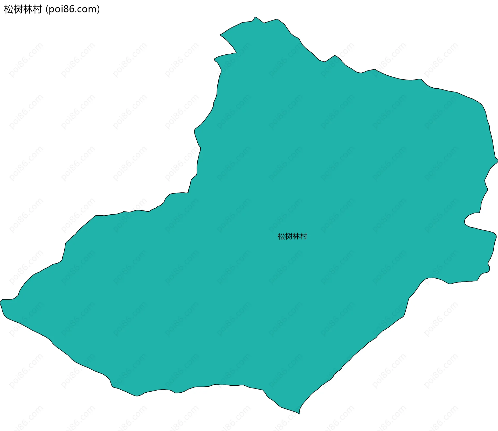 松树林村边界地图