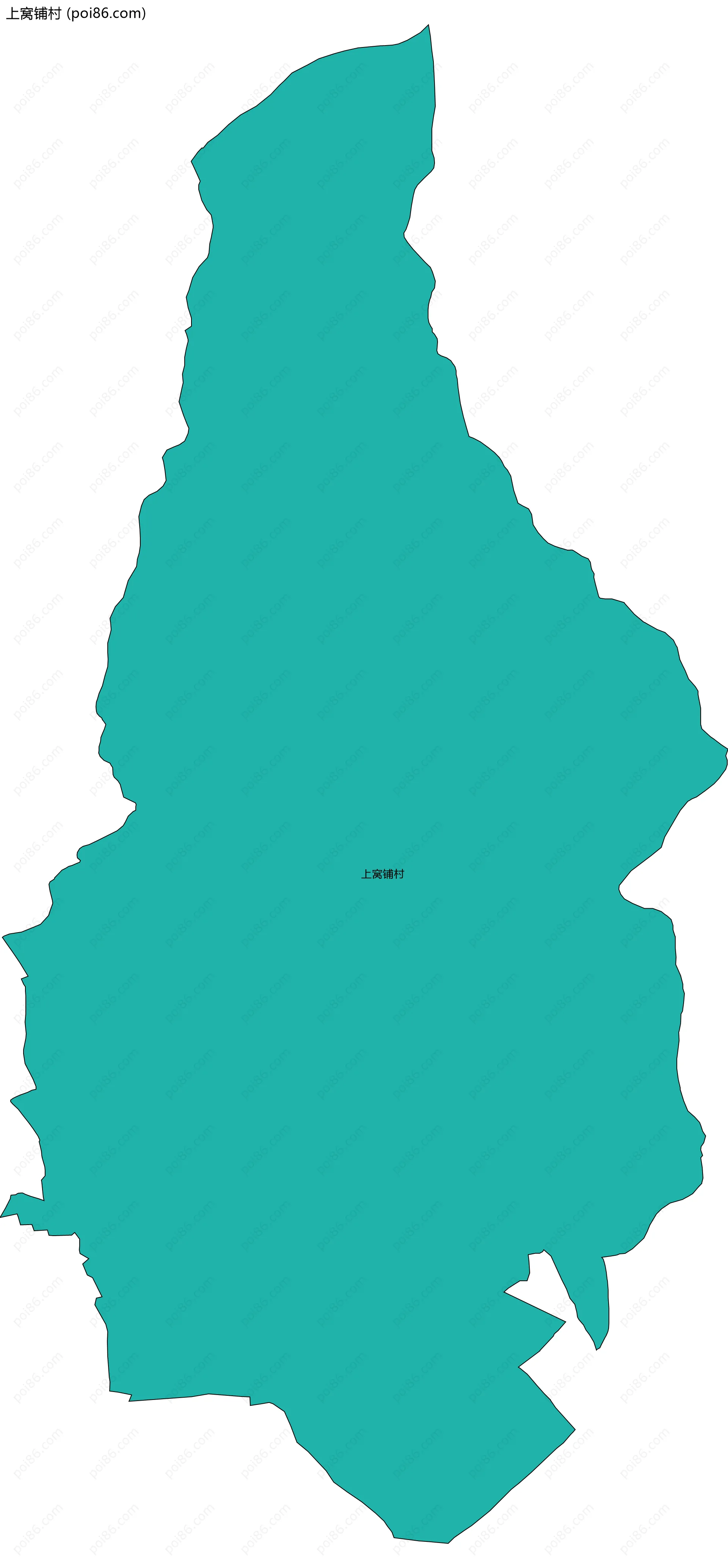 上窝铺村边界地图