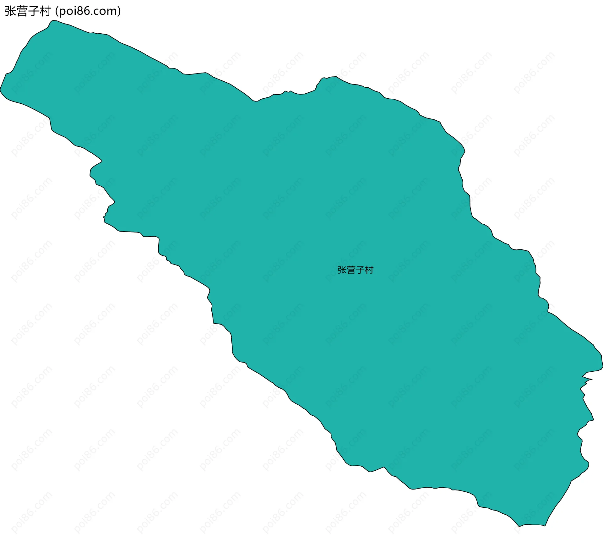 张营子村边界地图