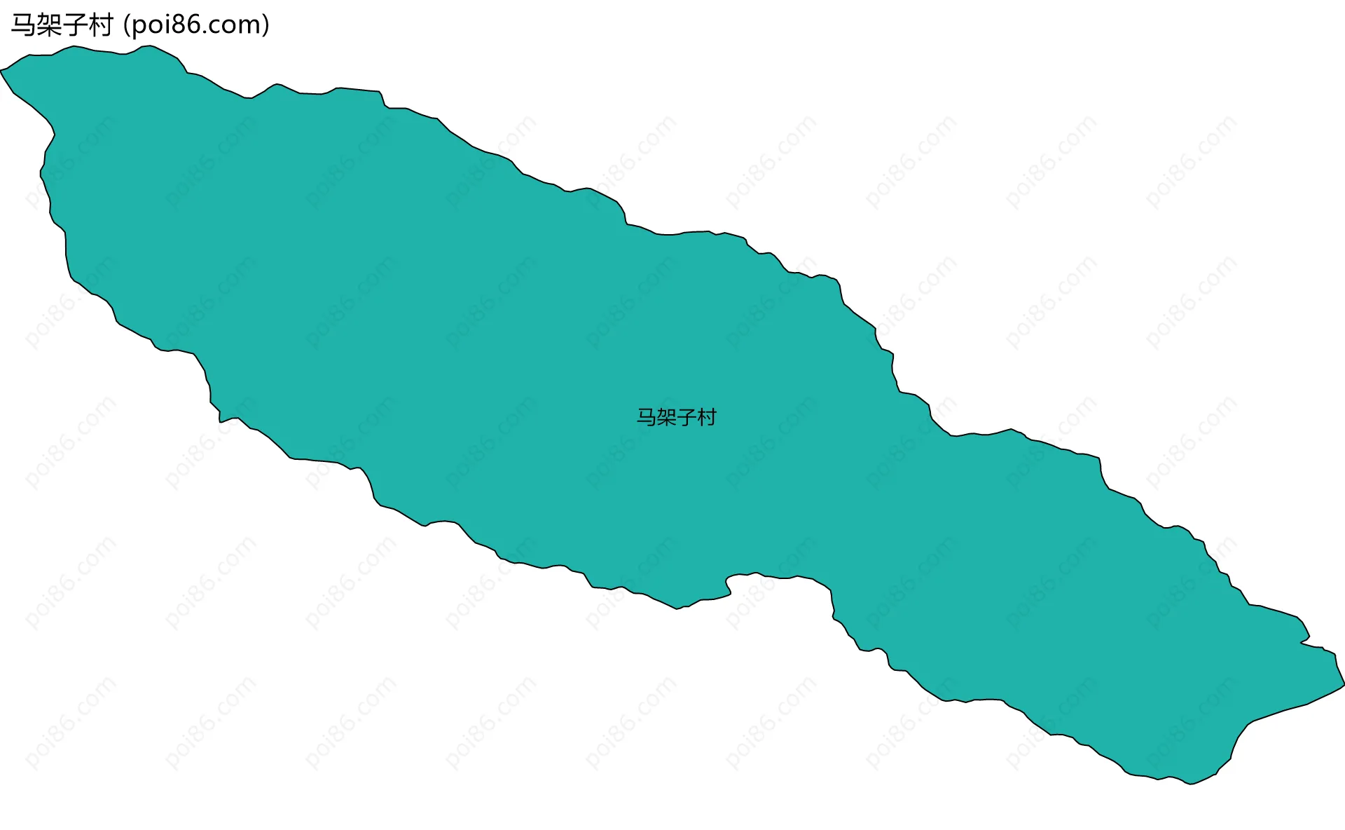 马架子村边界地图