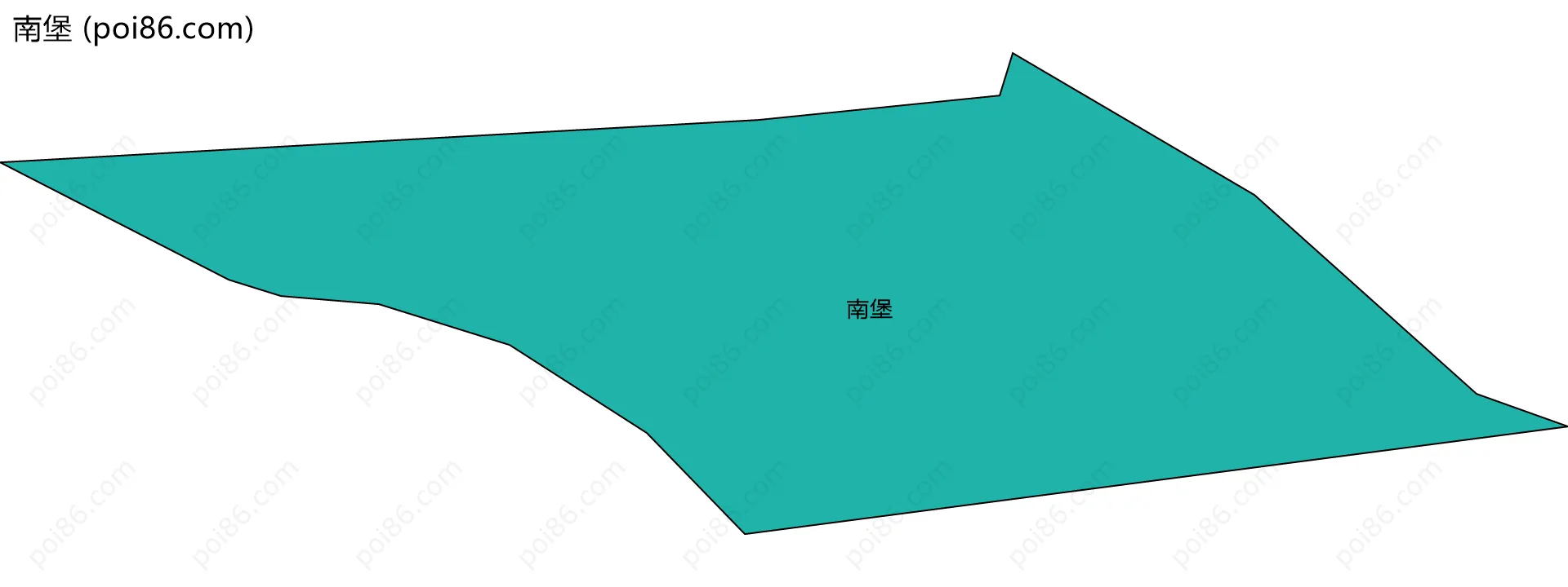 南堡边界地图