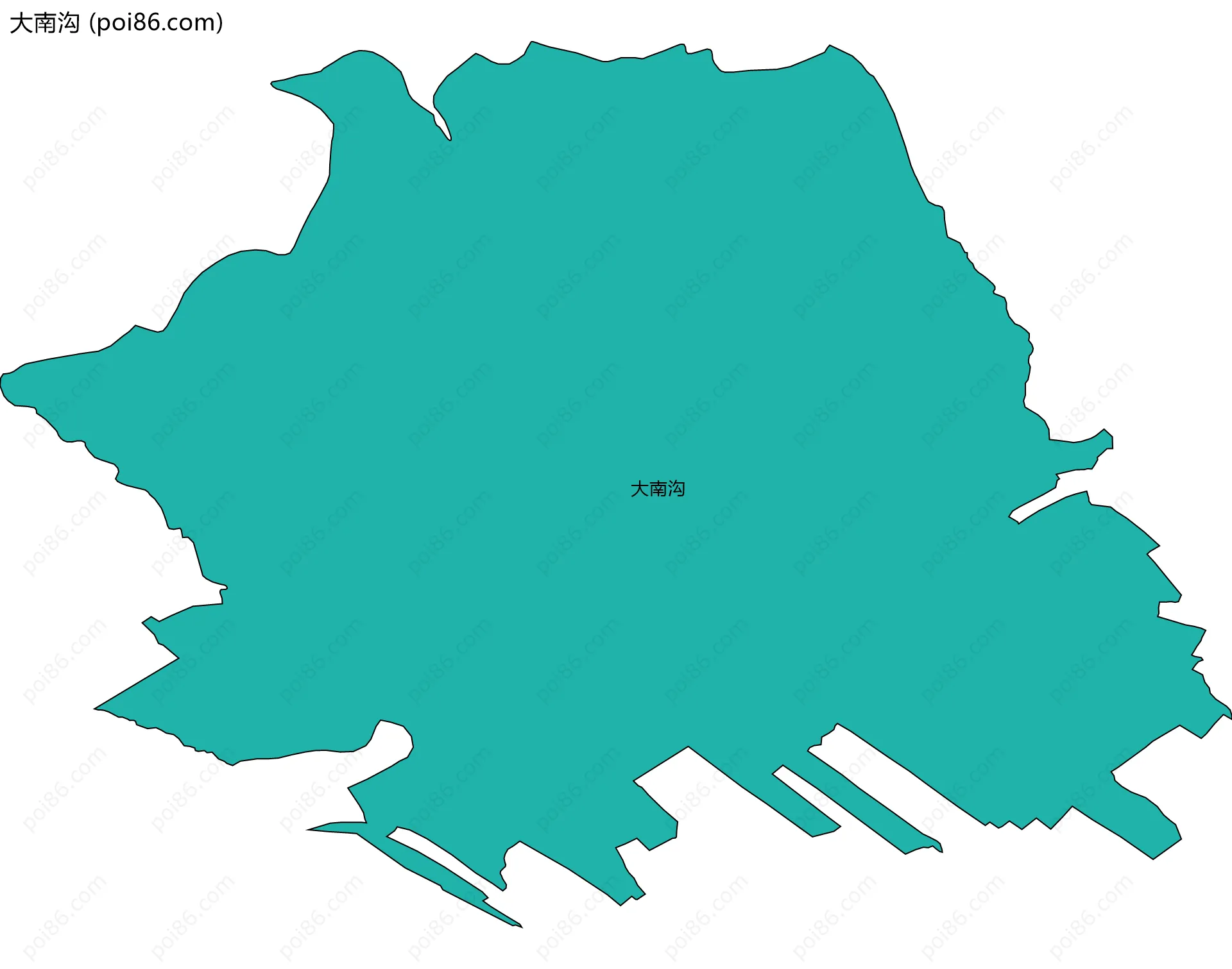 大南沟边界地图