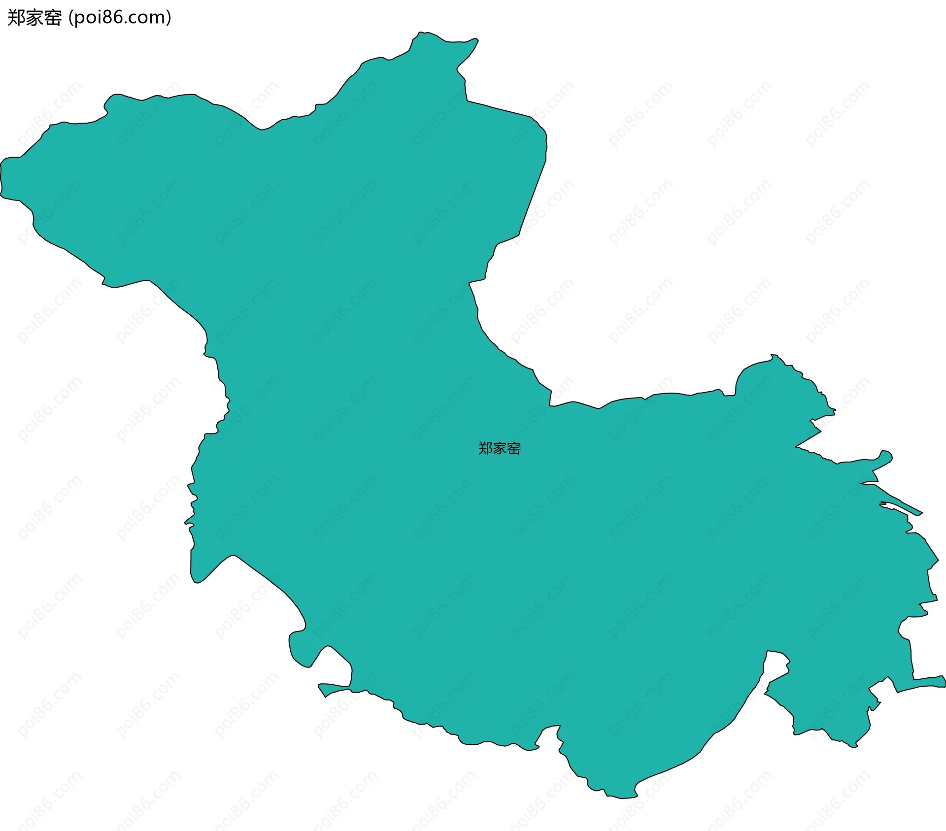 郑家窑边界地图