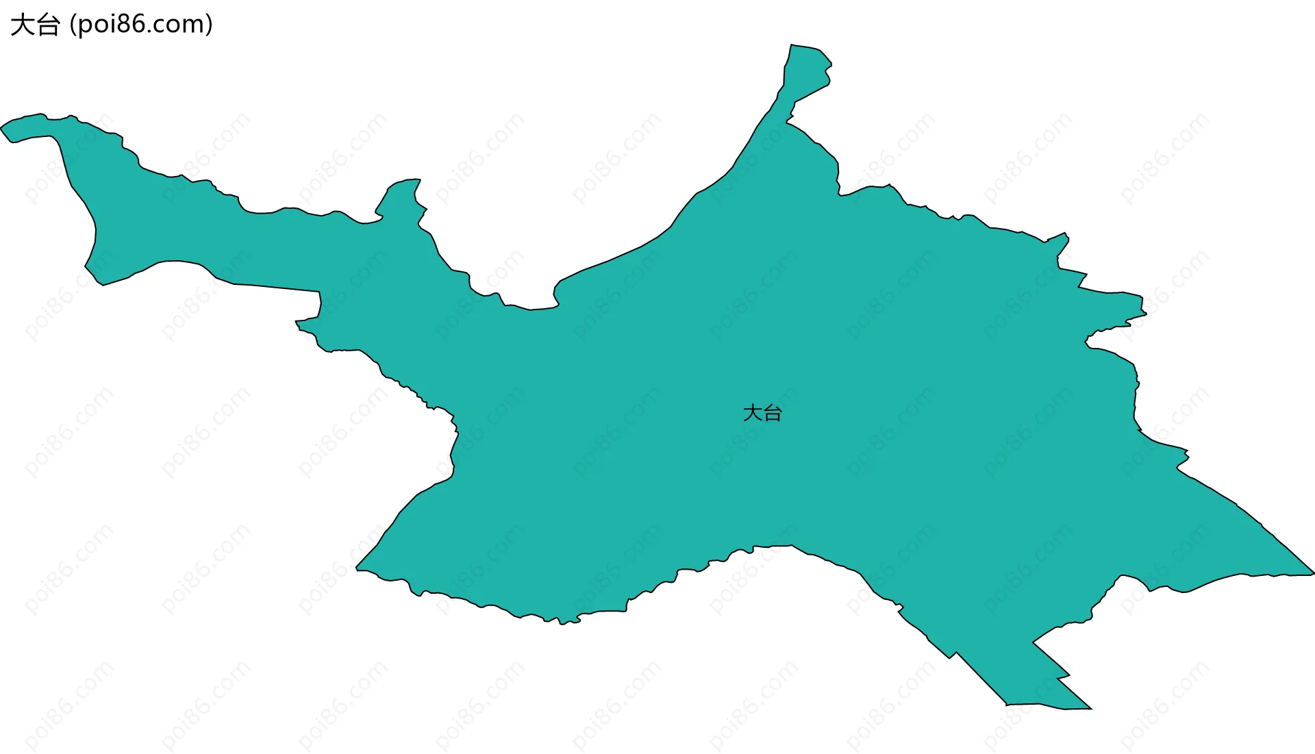 大台边界地图