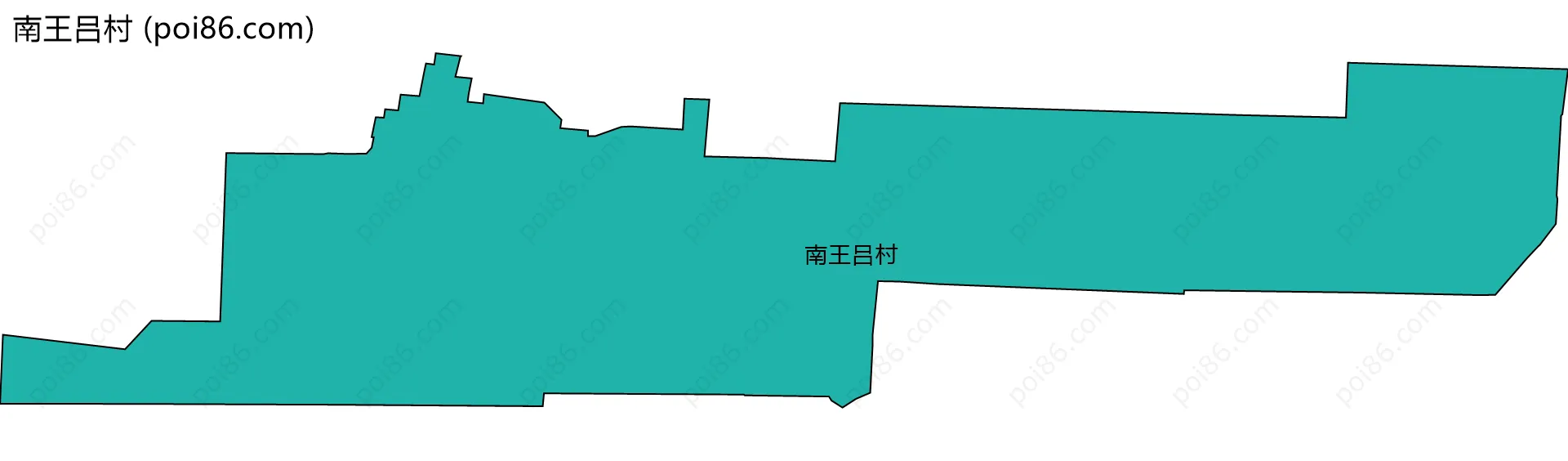 南王吕村边界地图