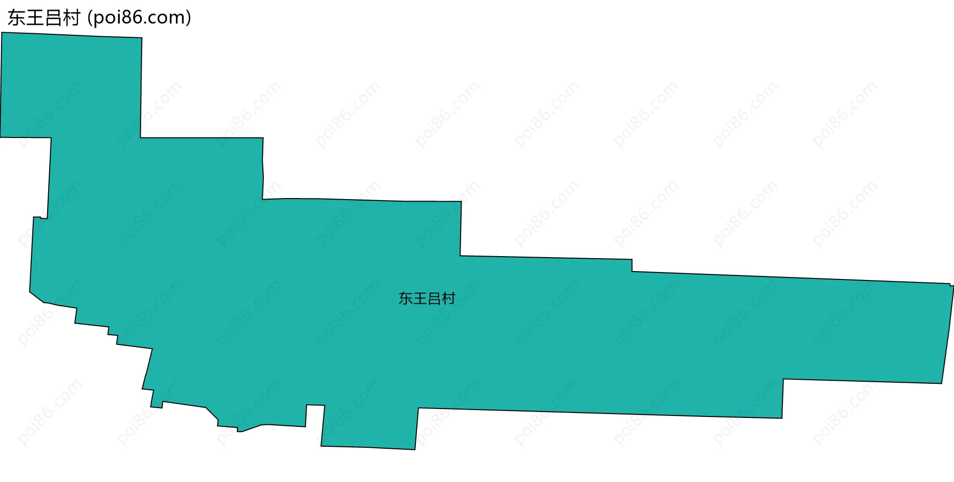 东王吕村边界地图