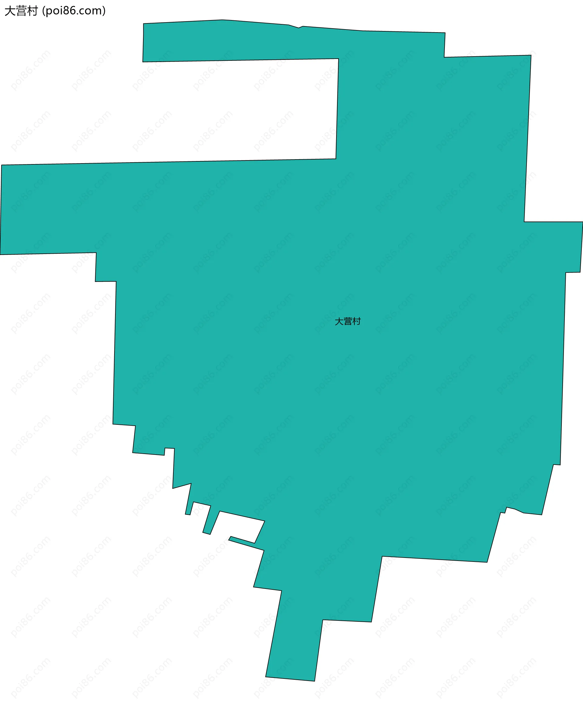 大营村边界地图