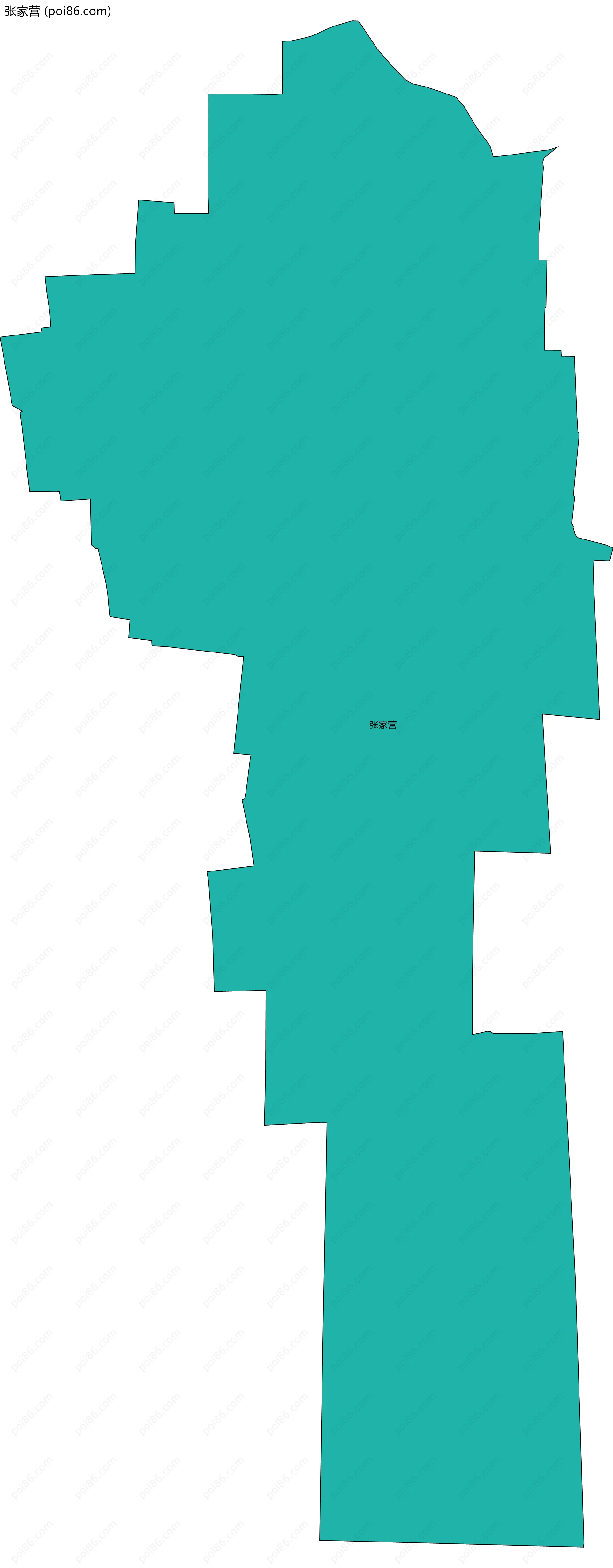 张家营边界地图