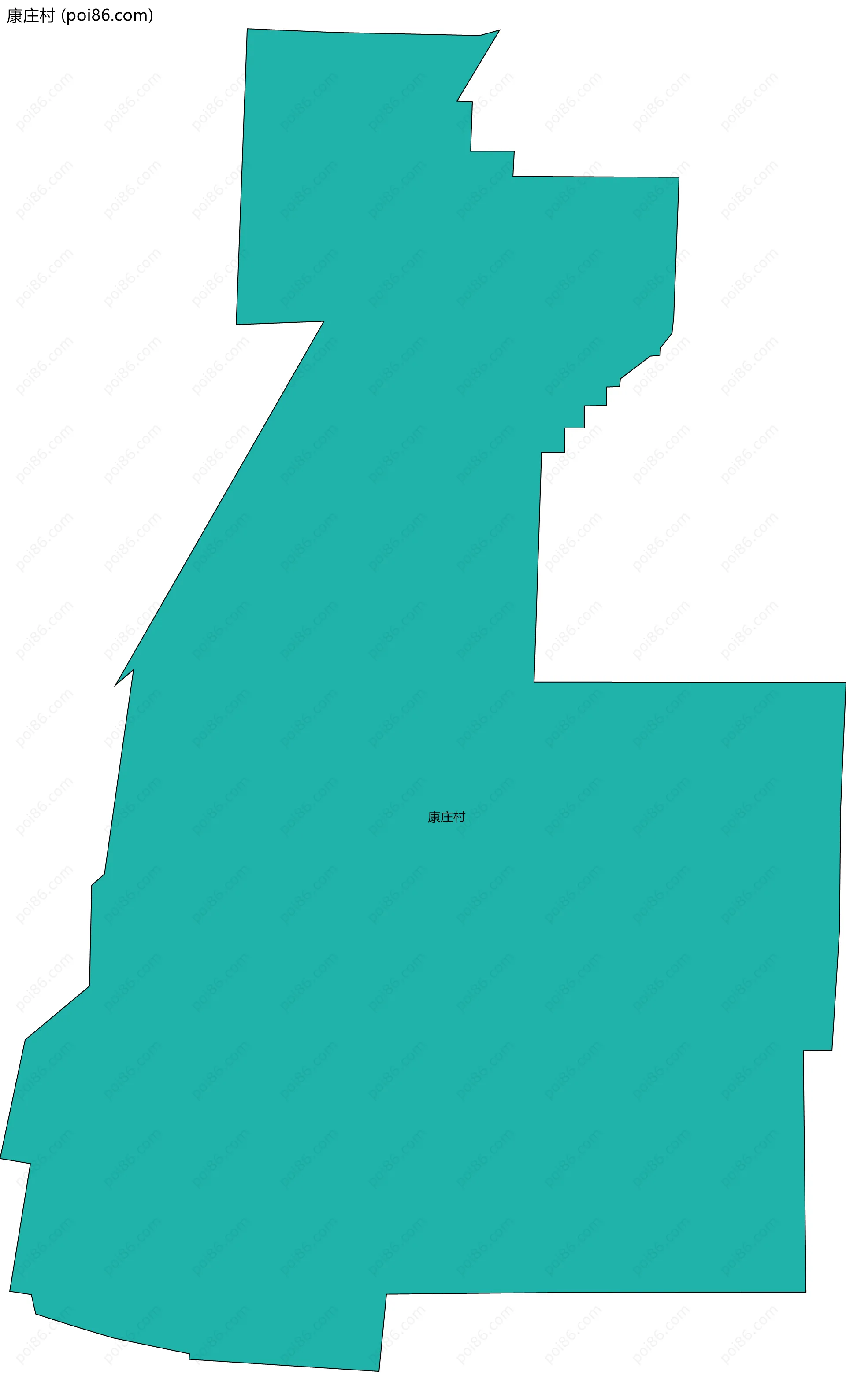 康庄村边界地图
