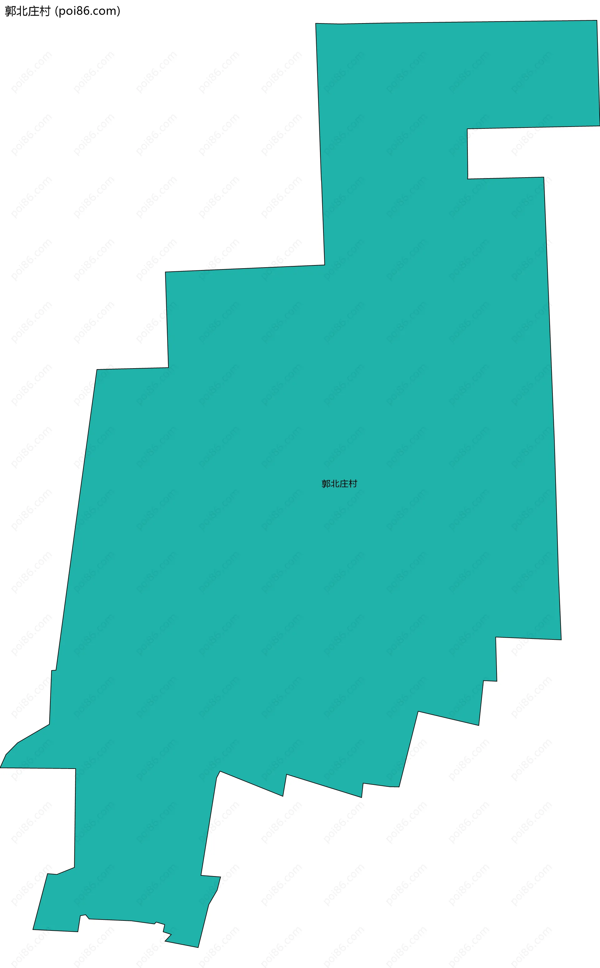 郭北庄村边界地图