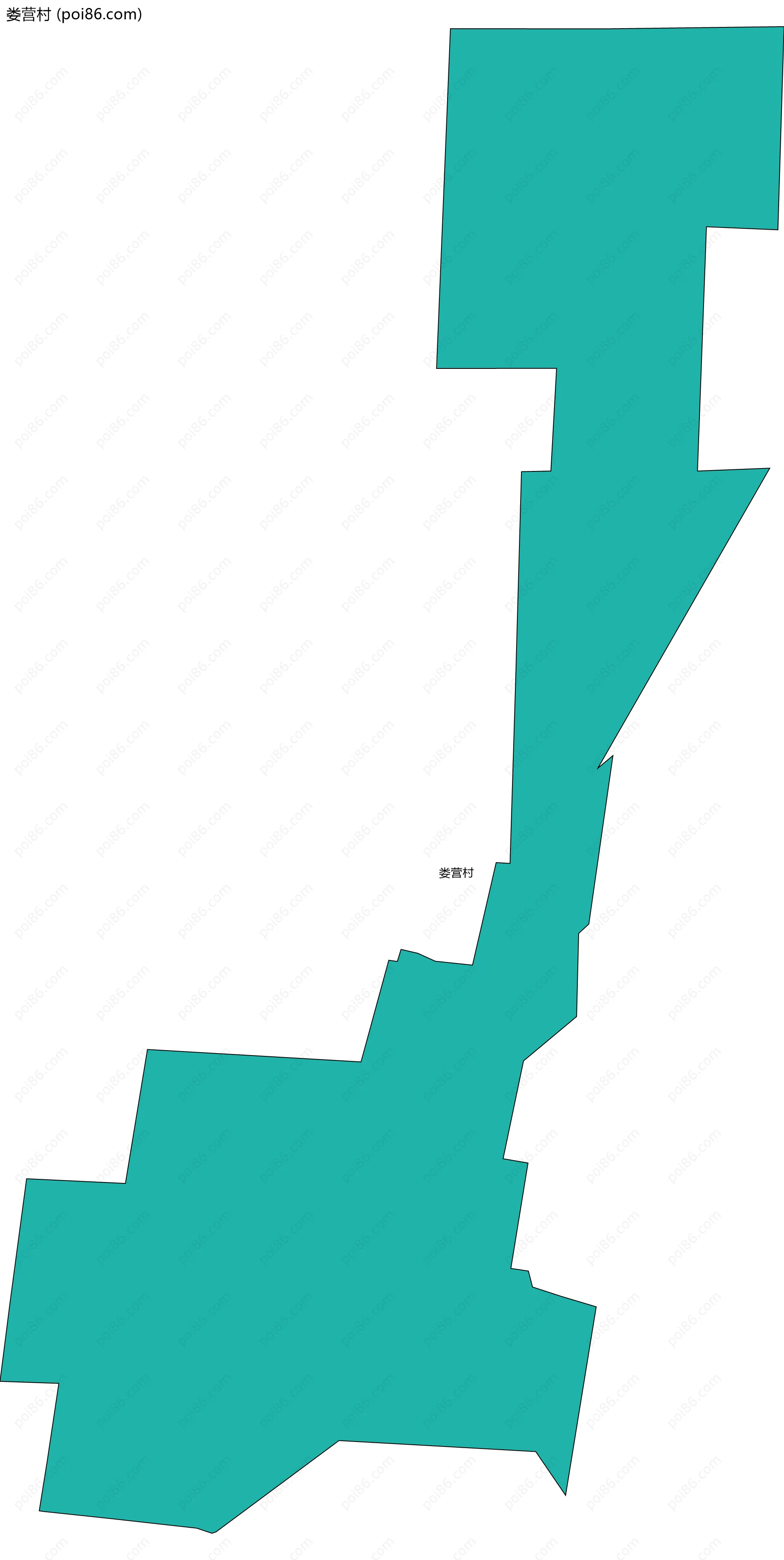 娄营村边界地图