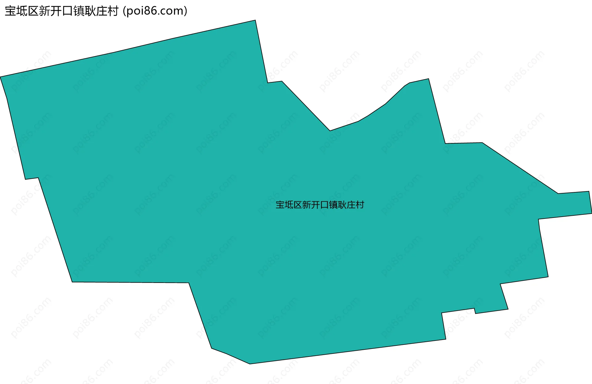 宝坻区新开口镇耿庄村边界地图