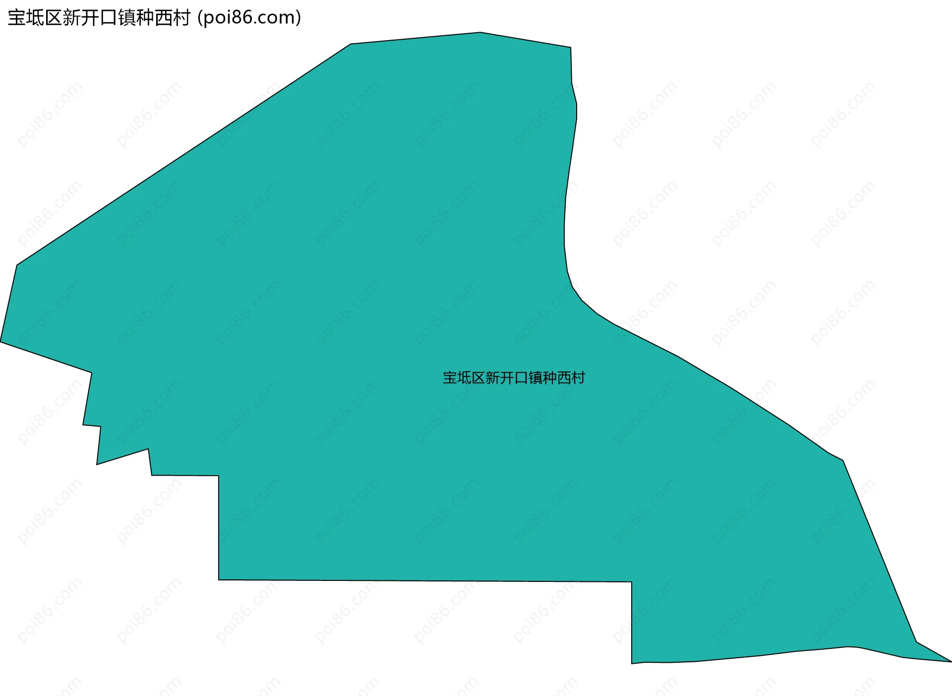 宝坻区新开口镇种西村边界地图