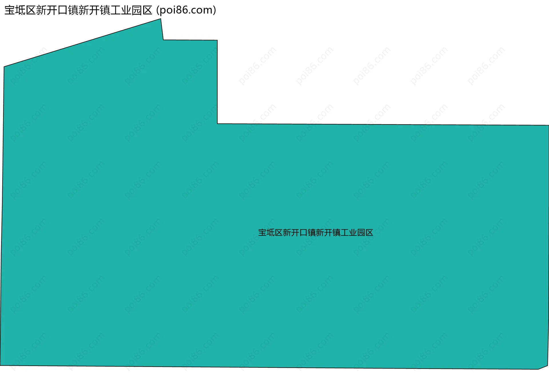 宝坻区新开口镇新开镇工业园区边界地图