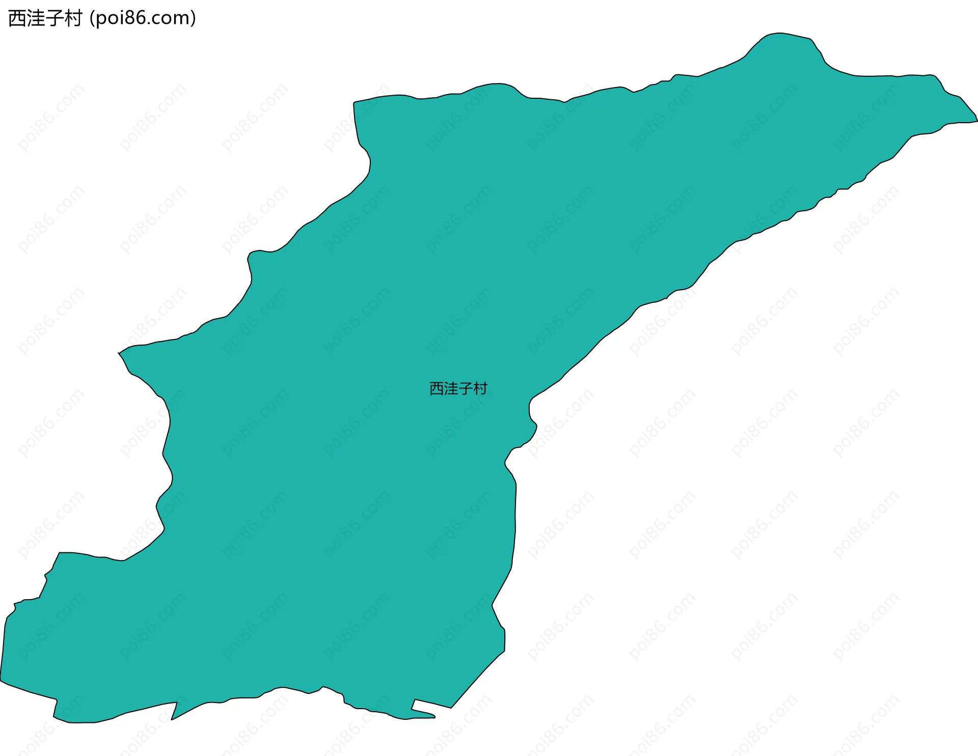 西洼子村边界地图