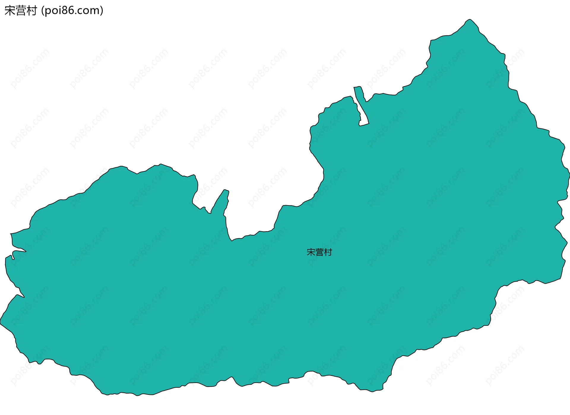 宋营村边界地图