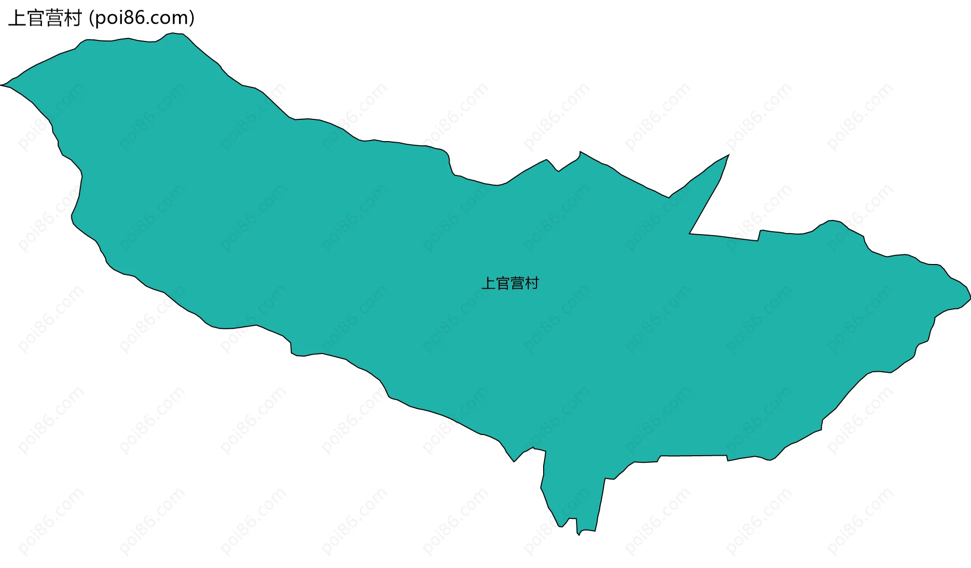 上官营村边界地图