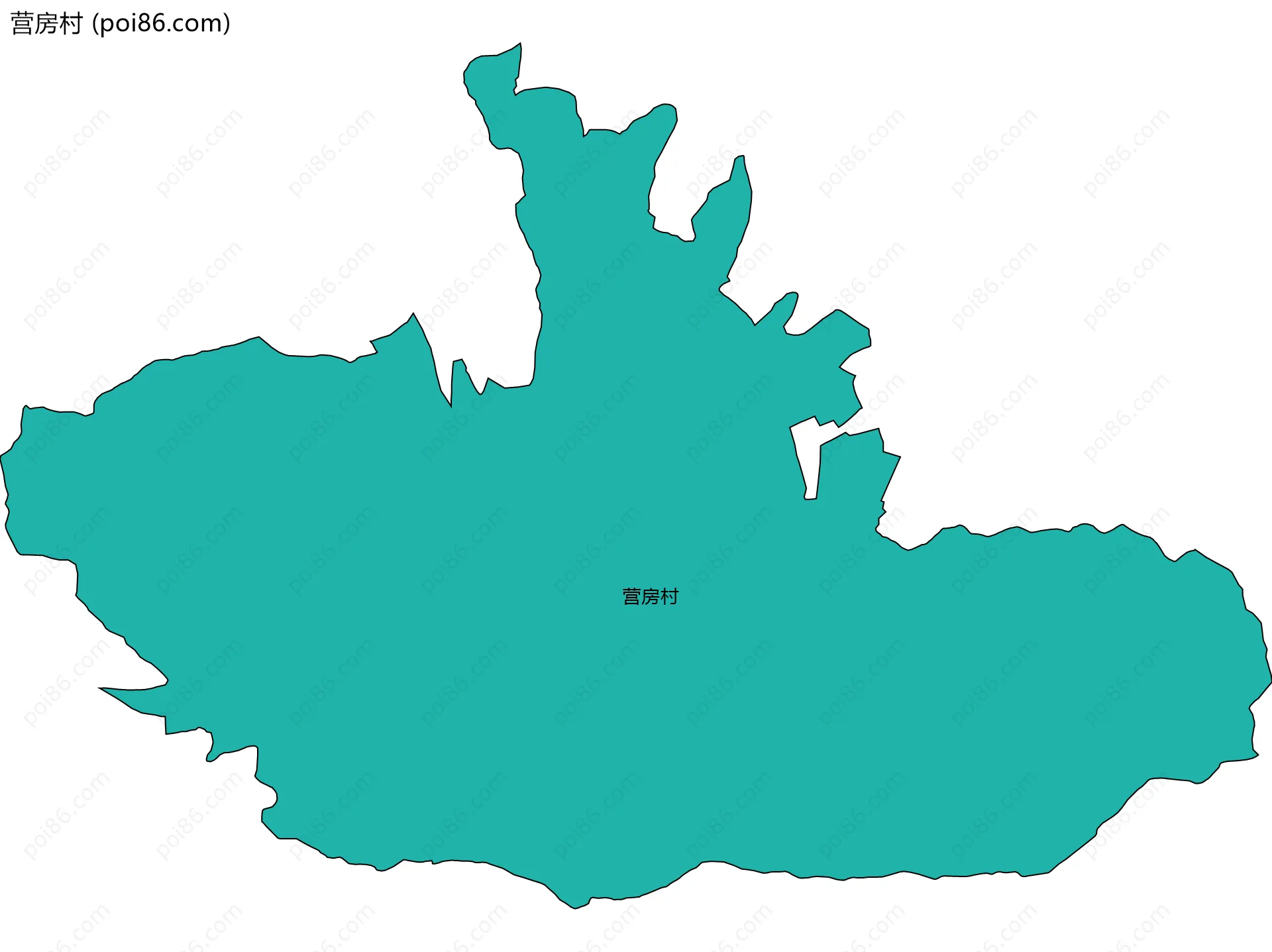 营房村边界地图