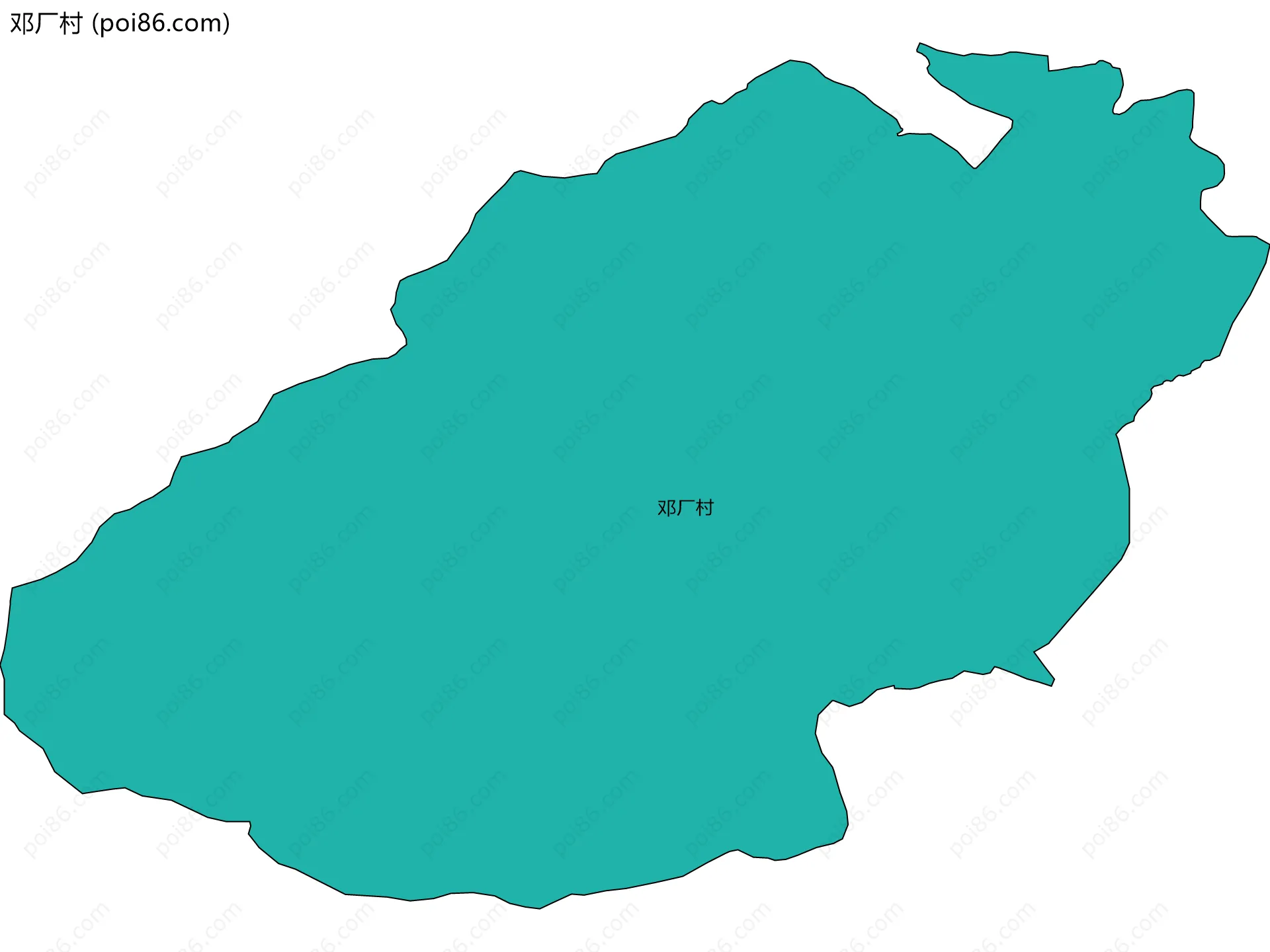邓厂村边界地图