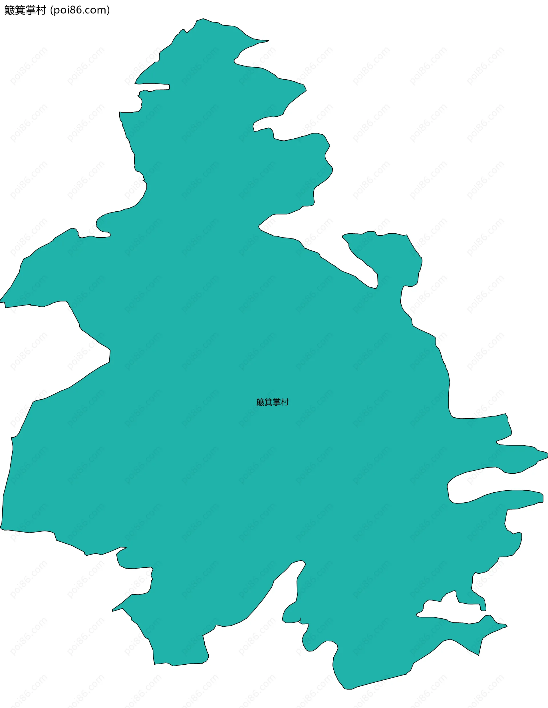 簸箕掌村边界地图