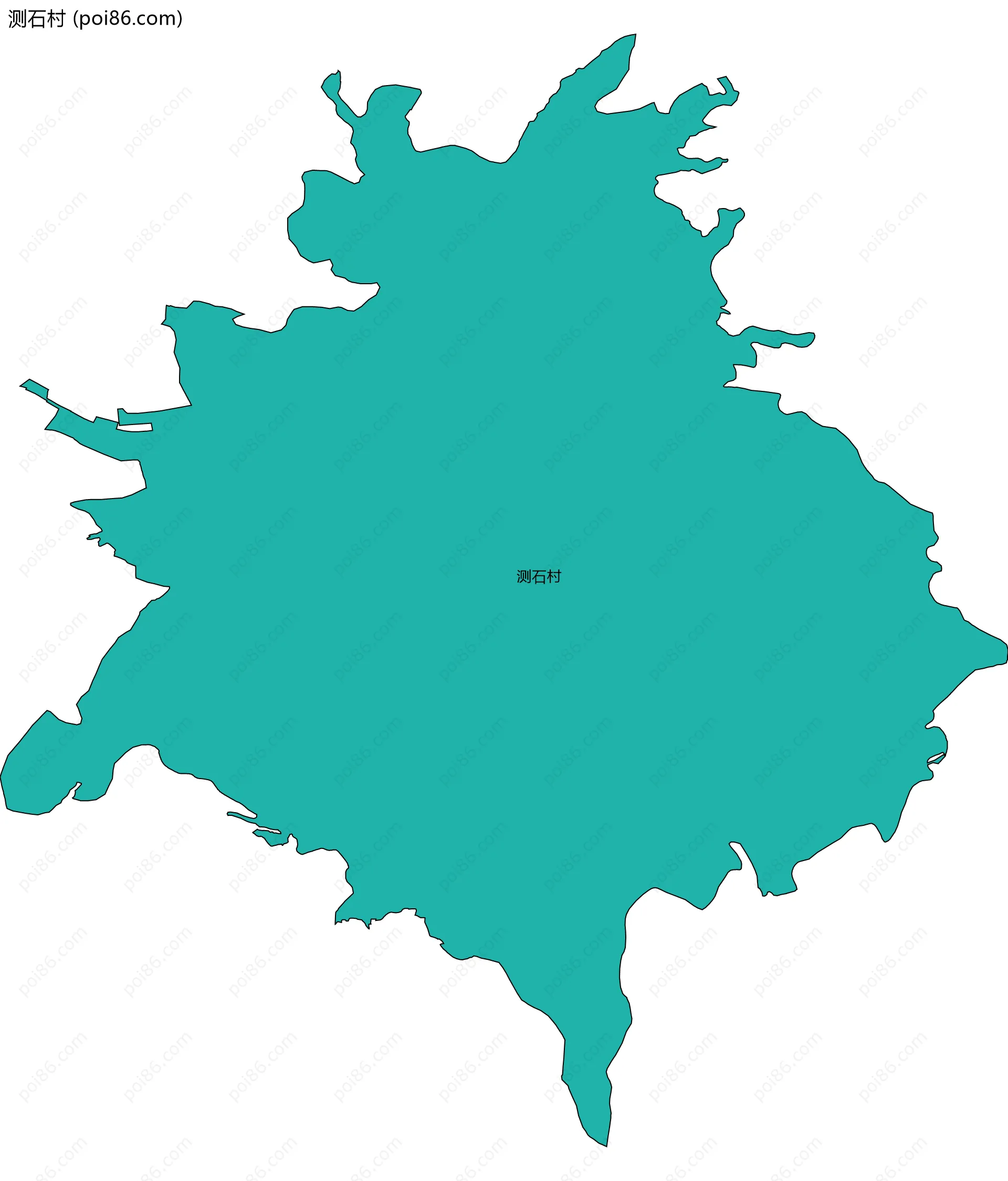 测石村边界地图