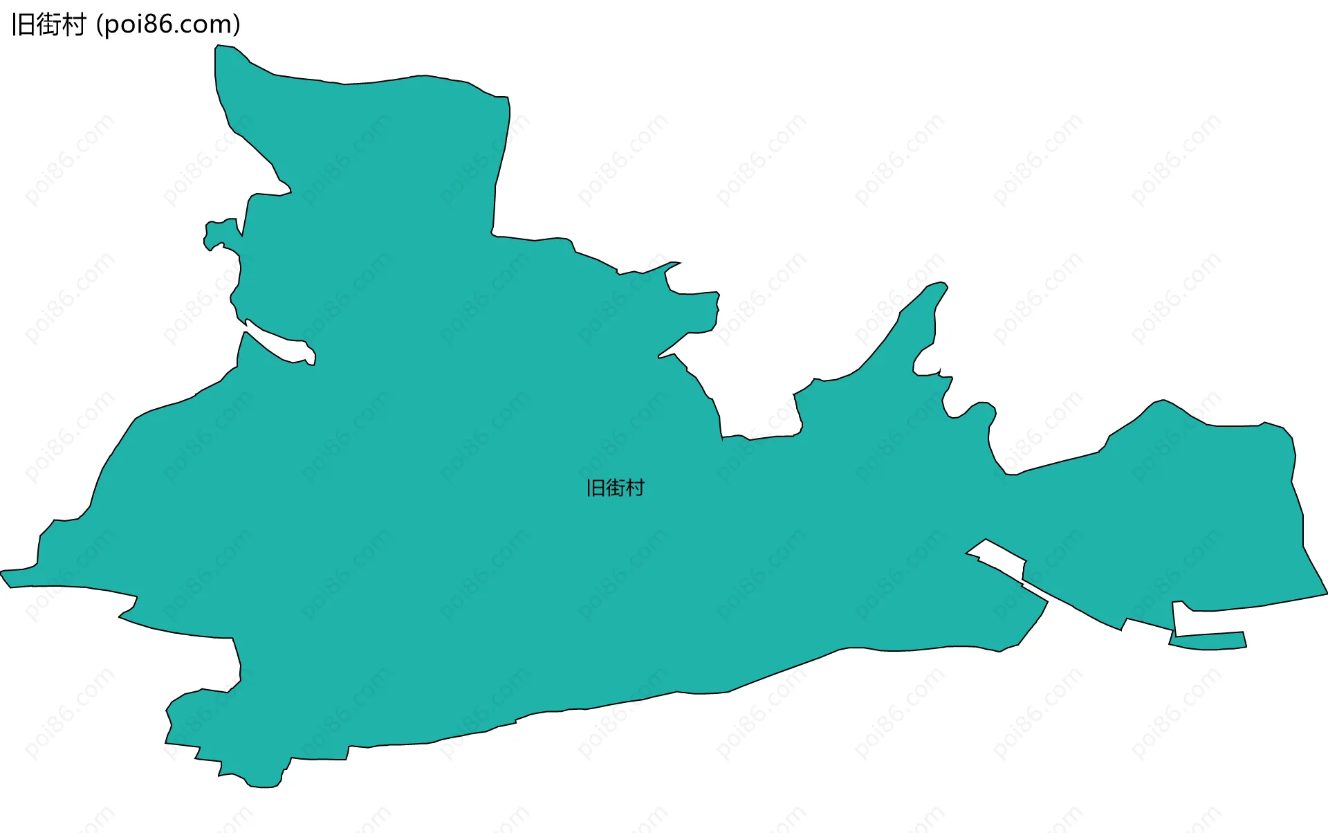 旧街村边界地图