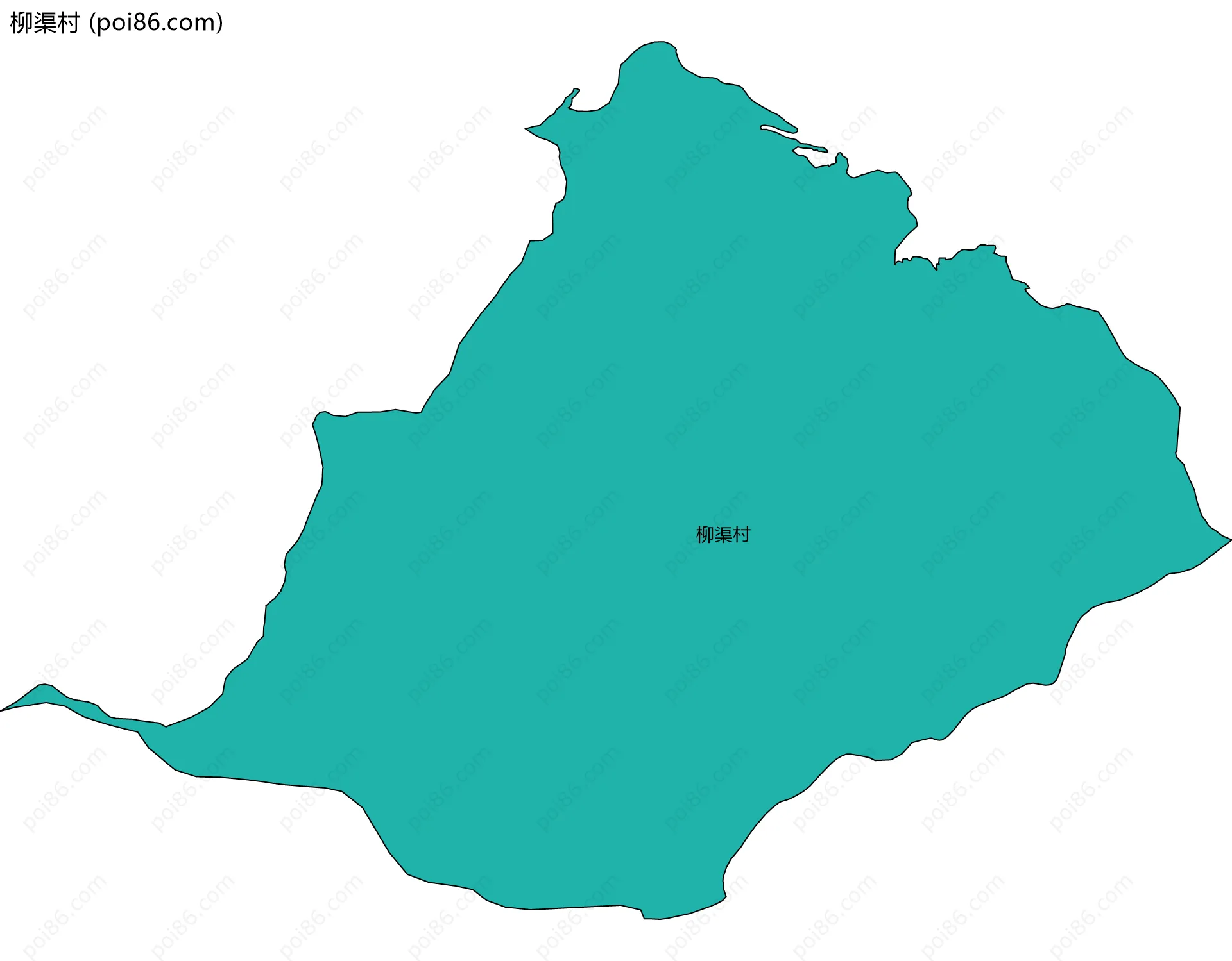 柳渠村边界地图