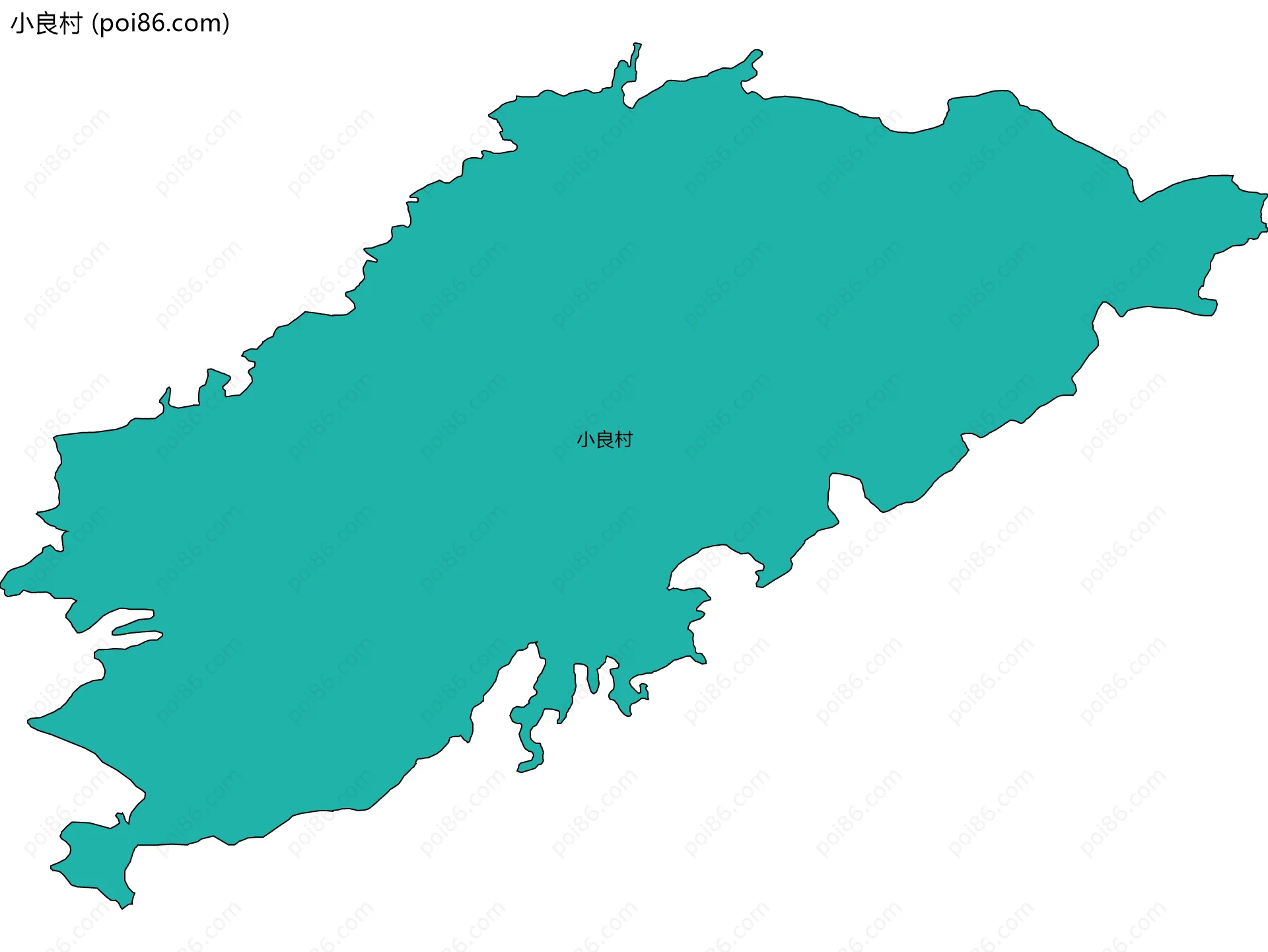 小良村边界地图