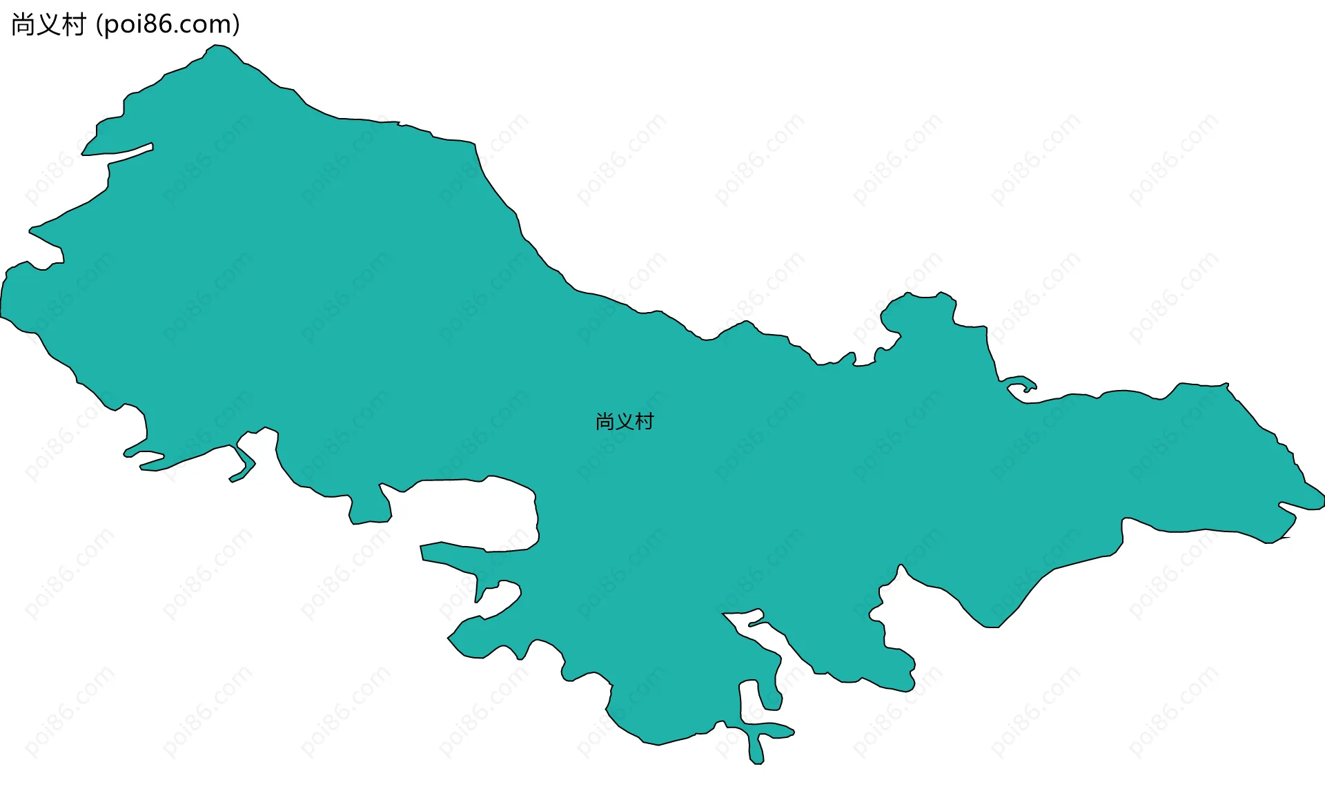 尚义村边界地图