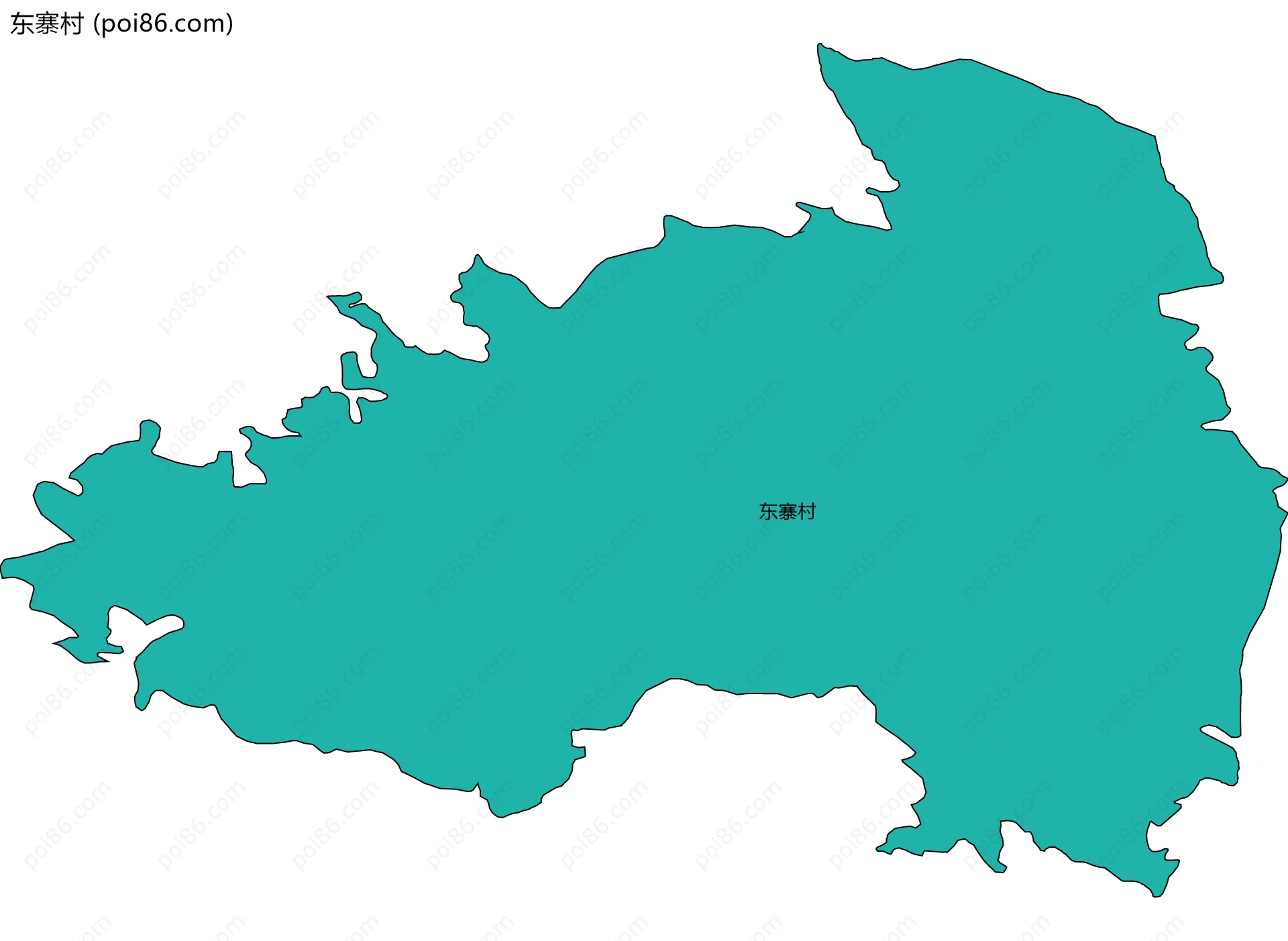 东寨村边界地图
