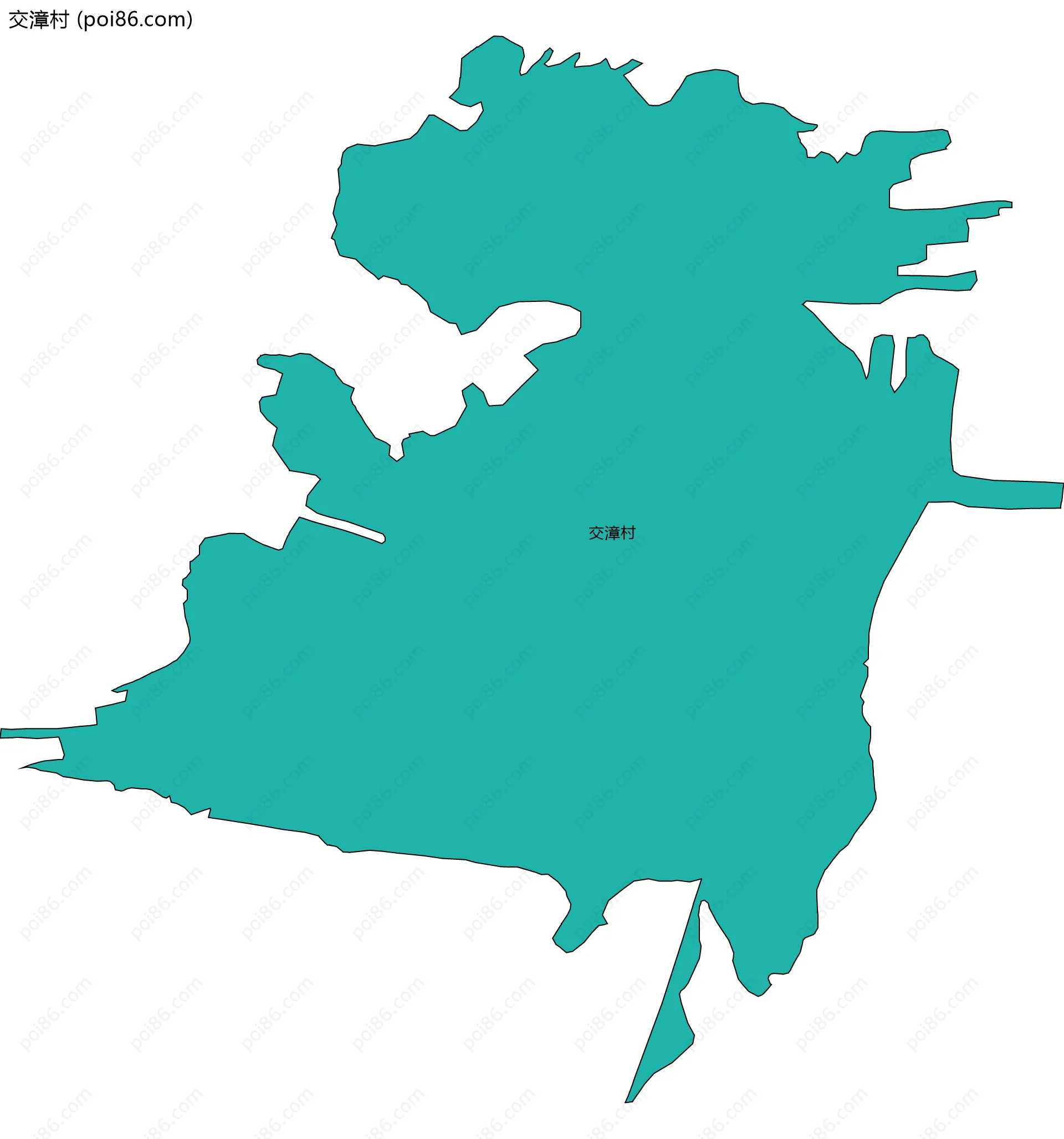 交漳村边界地图
