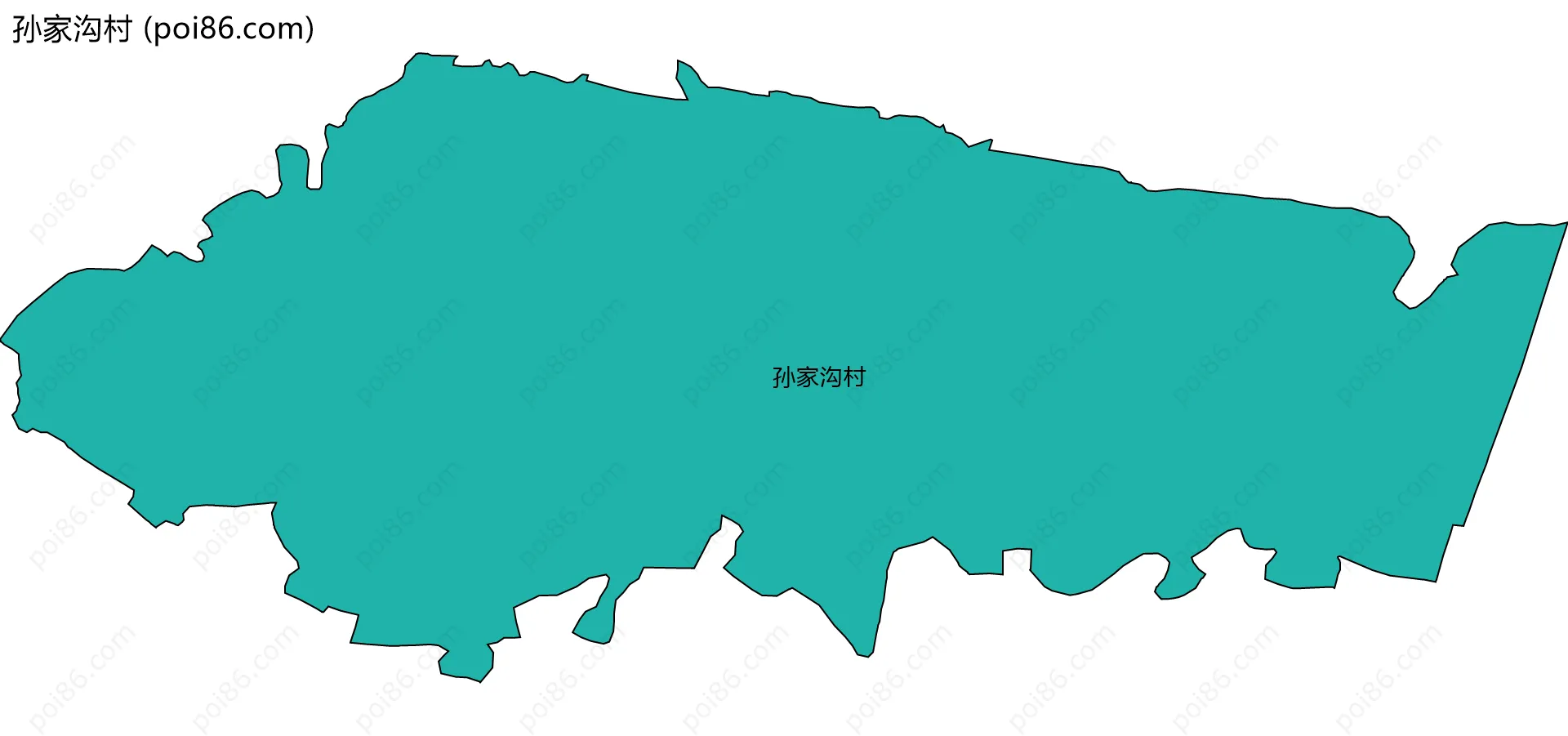 孙家沟村边界地图