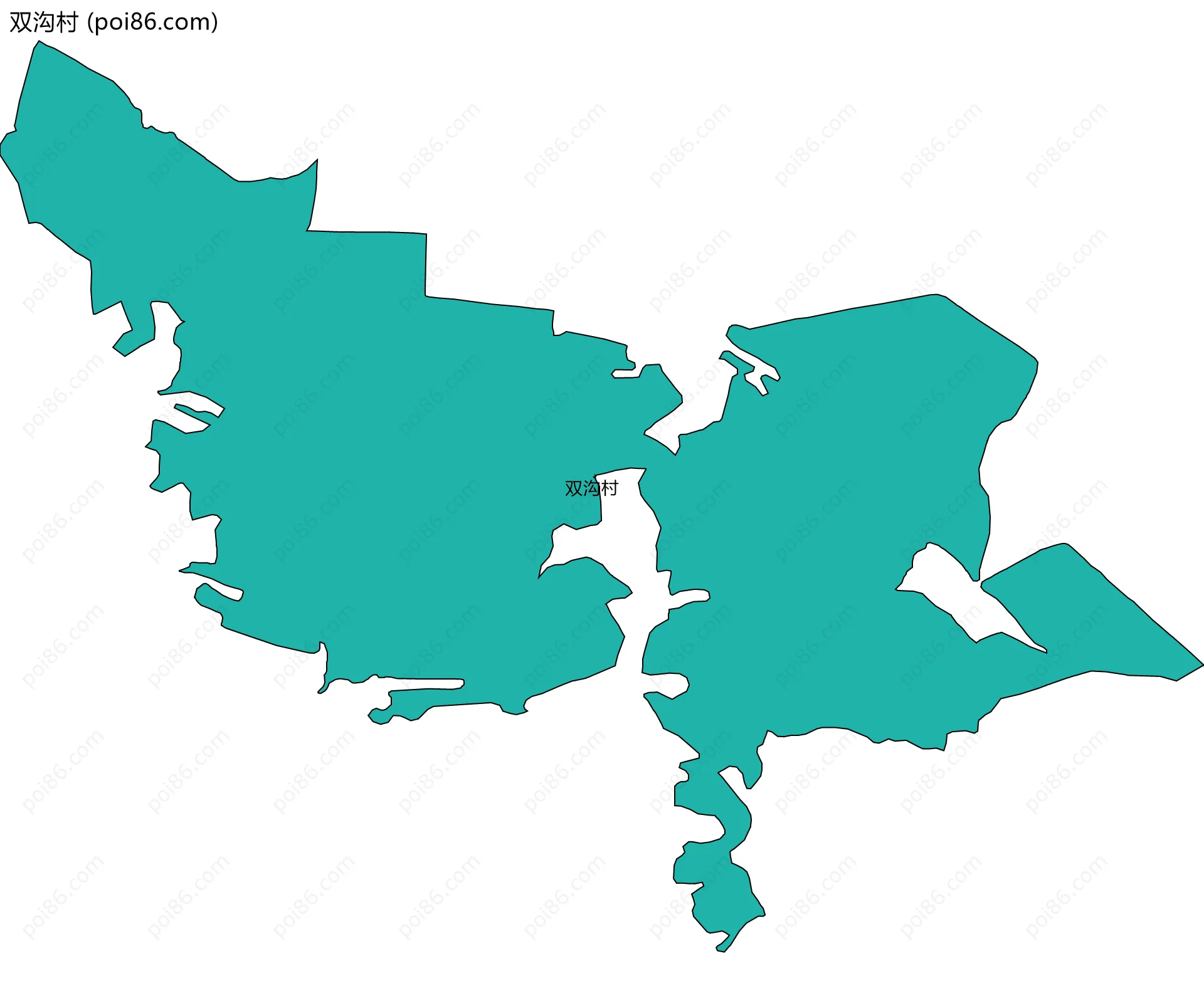 双沟村边界地图