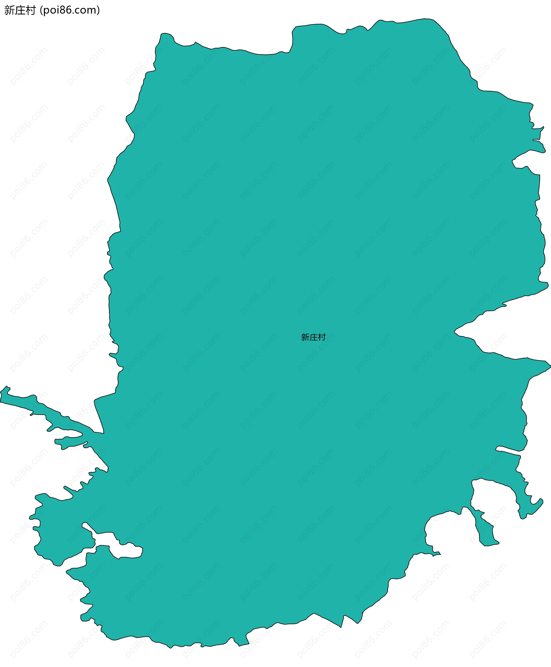 新庄村边界地图